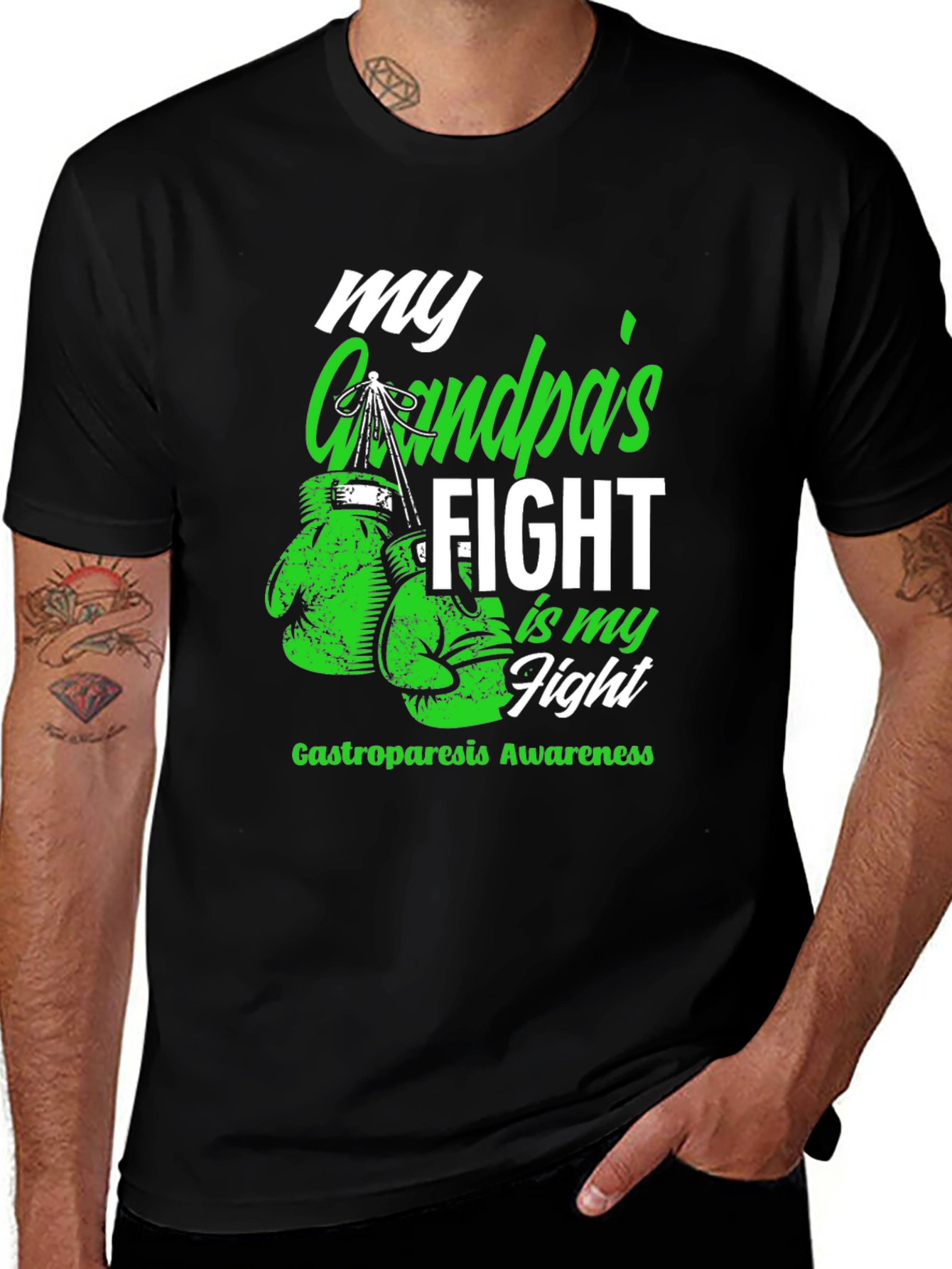 Variant 4 of Grandpa's Fight Awareness T-Shirt
