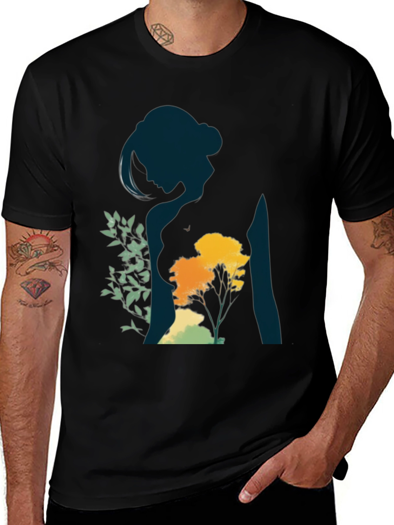 Variant 15 of Nature Silhouette Graphic Tee