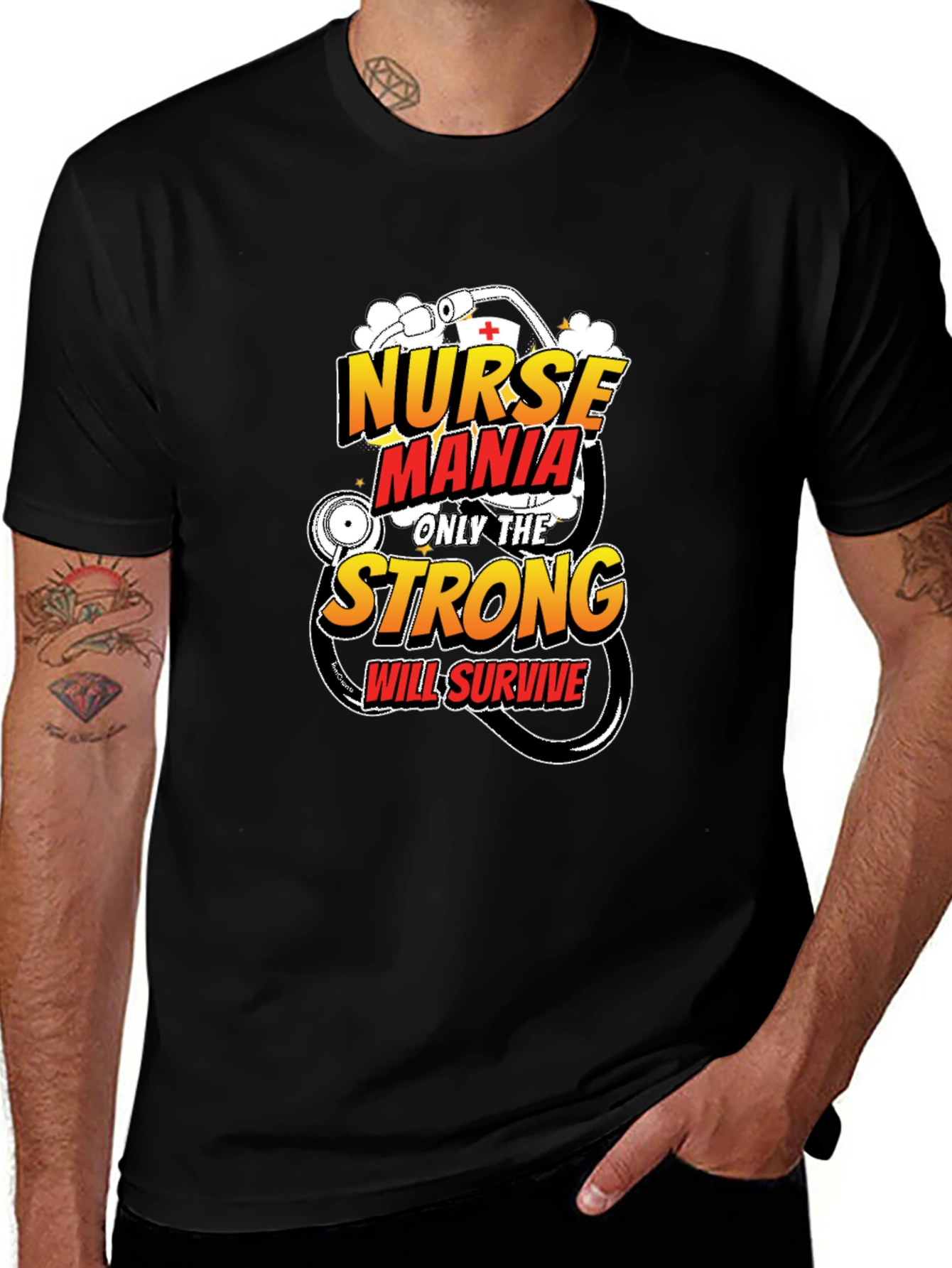 Variant 7 of Nurse Mania T-Shirt: Only The Strong Survive