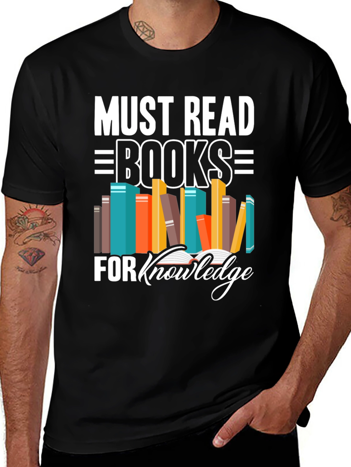 Variant 9 of Must Read Books for Knowledge T-Shirt