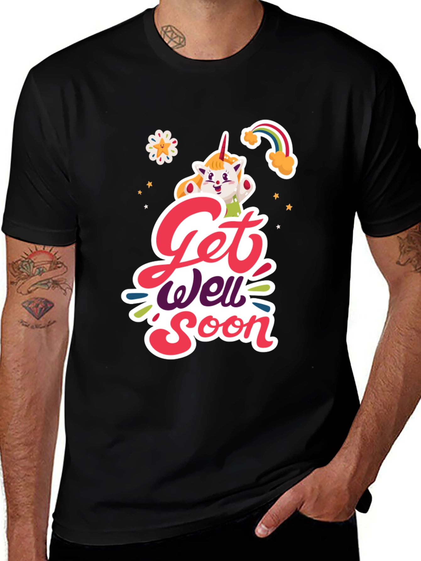 Get Well Soon Unicorn Graphic Tee