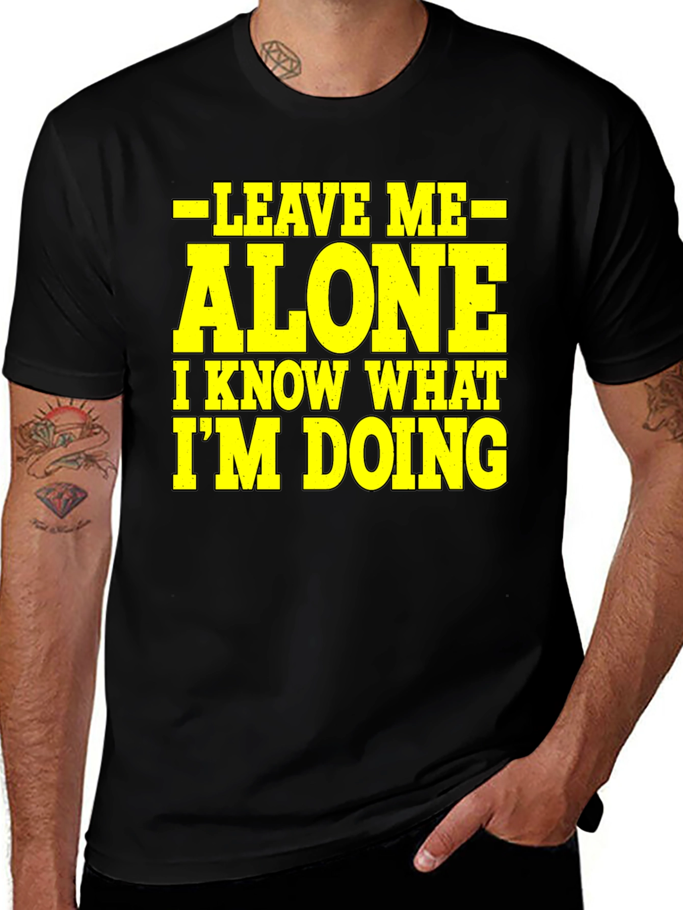 Variant 21 of Leave Me Alone Graphic Tee - Funny Sarcastic T-Shirt