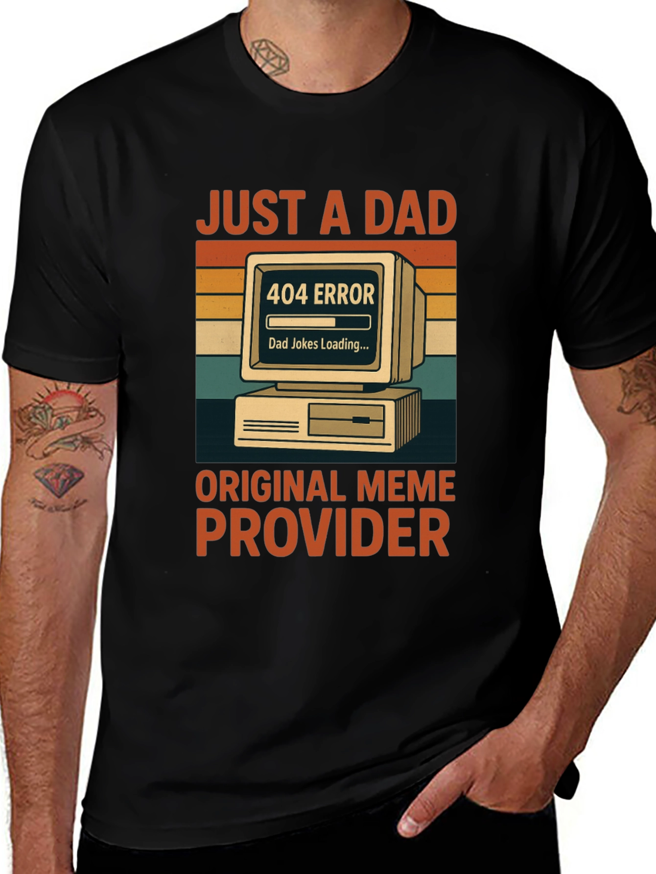 Just a Dad: 404 Error Meme T-Shirt