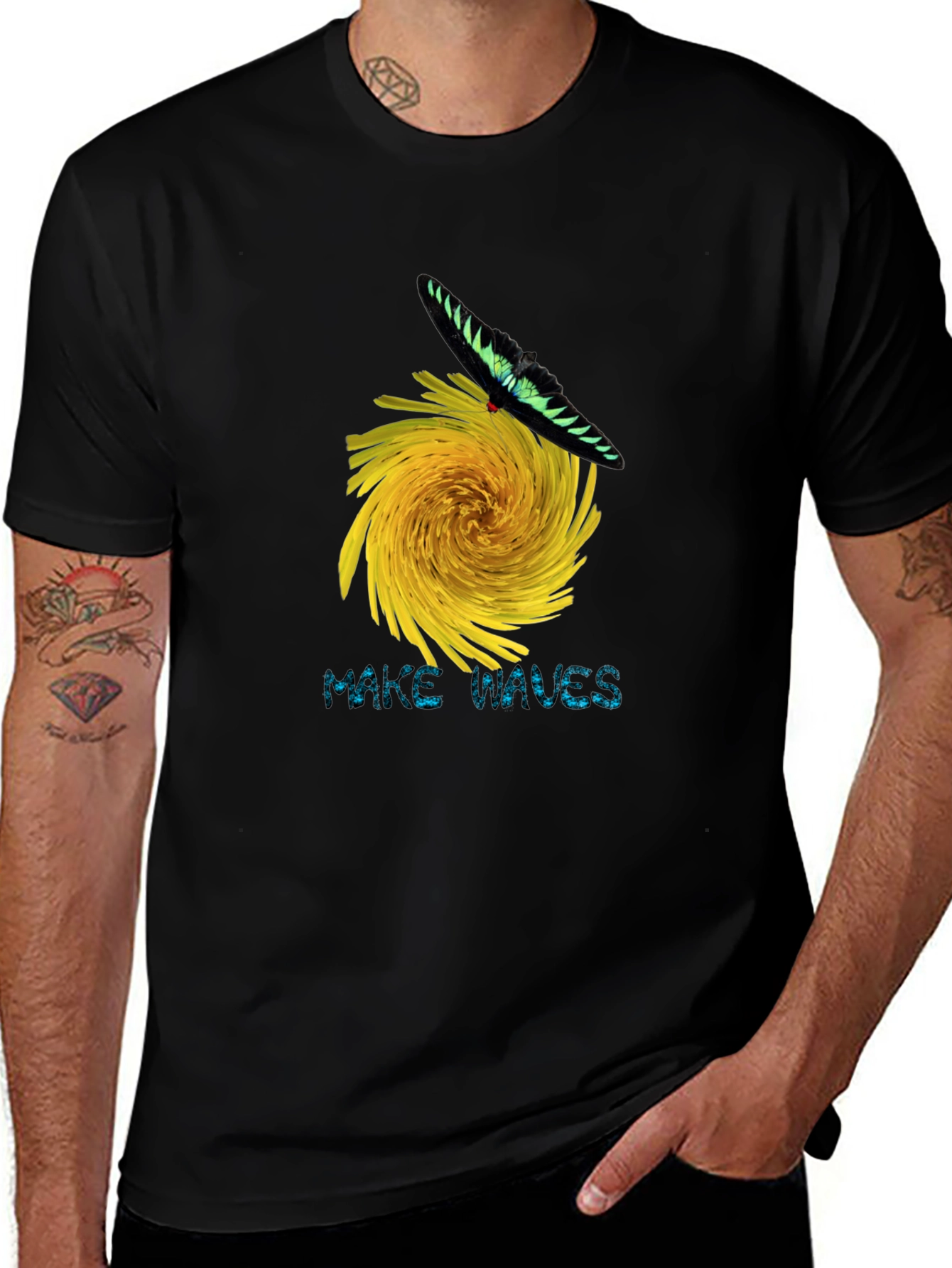 Variant 23 of Make Waves Butterfly Graphic Tee