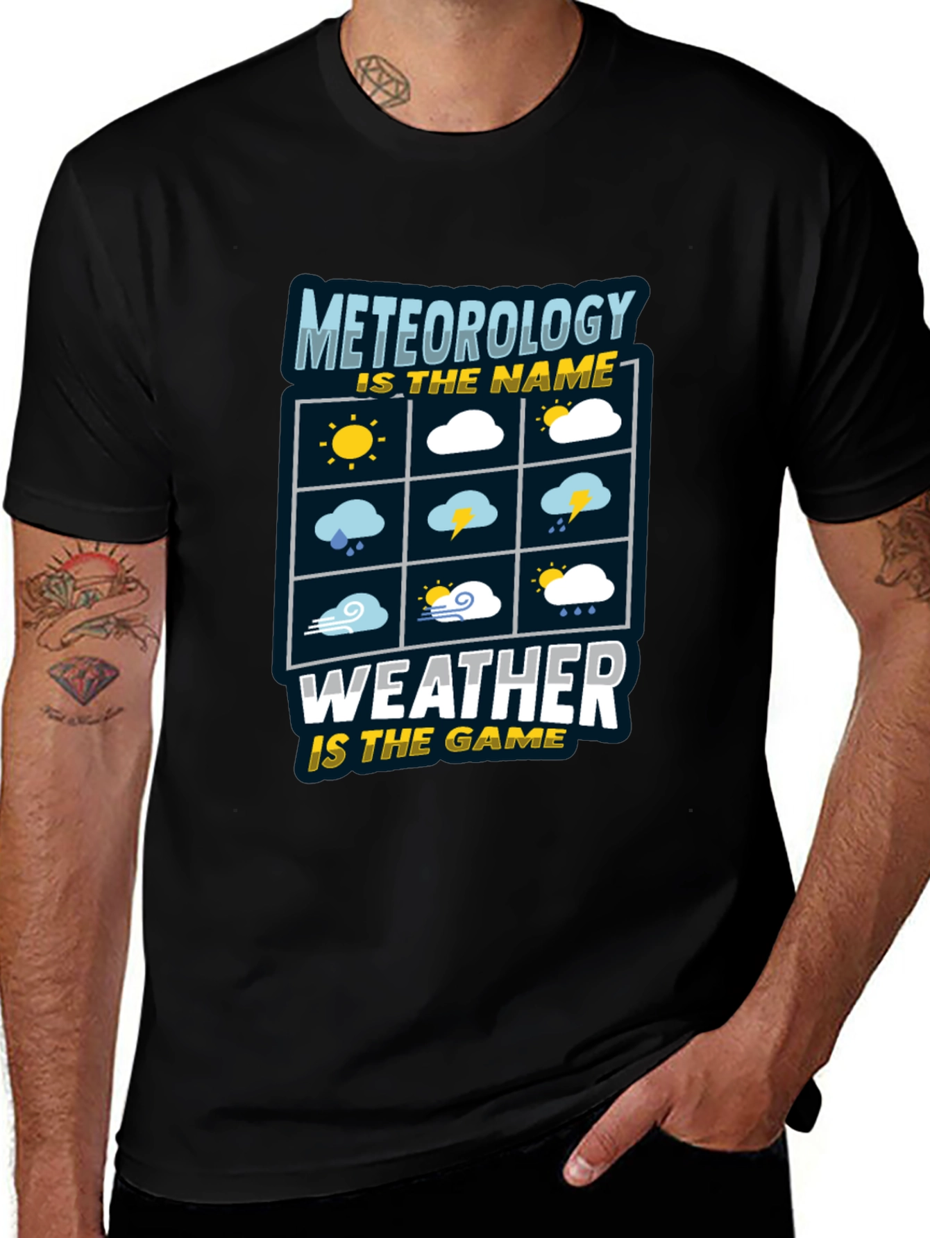 Variant 2 of Meteorology Weather Game T-Shirt