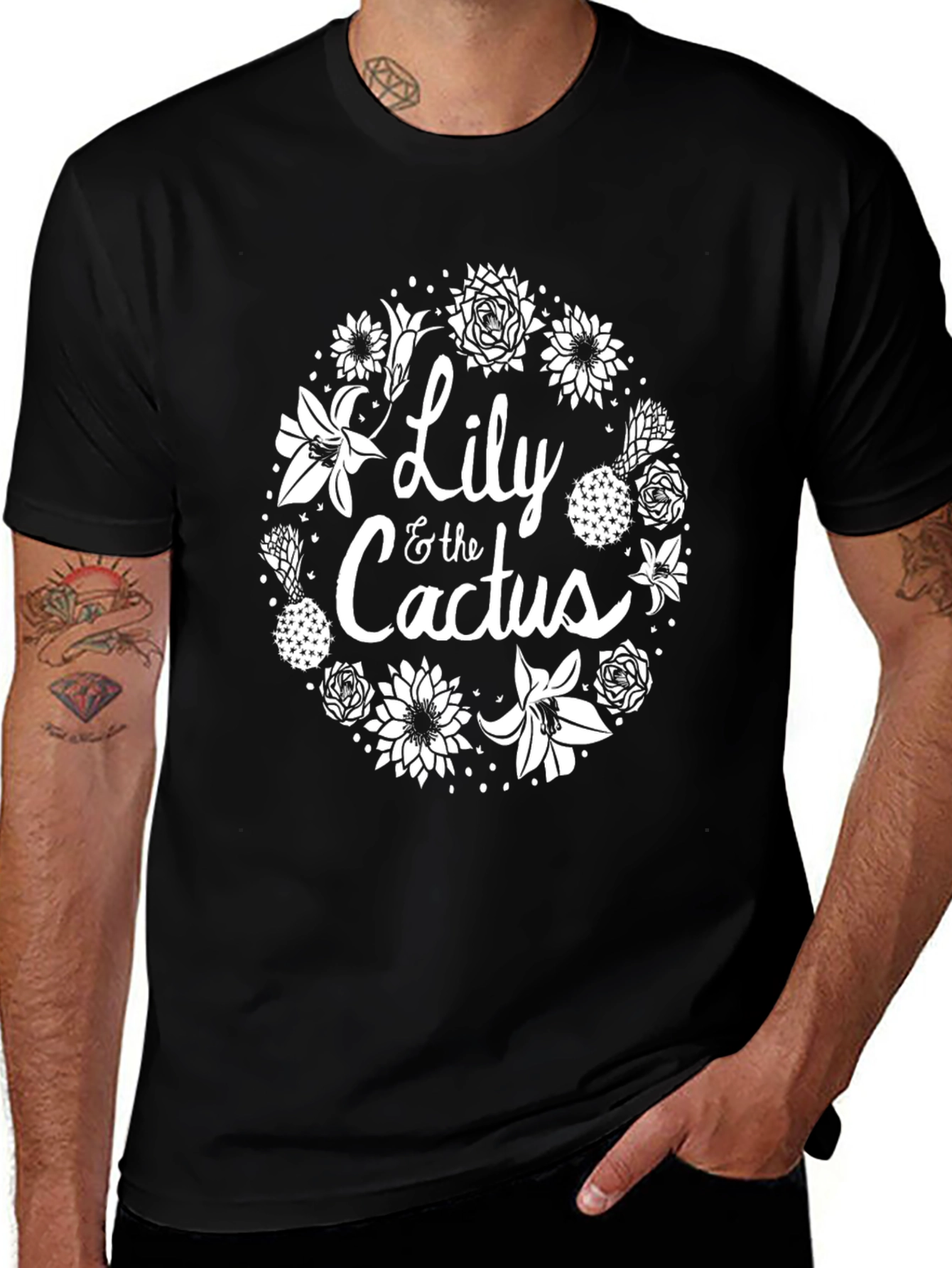 Variant 25 of Lily & The Cactus Black Graphic T-Shirt