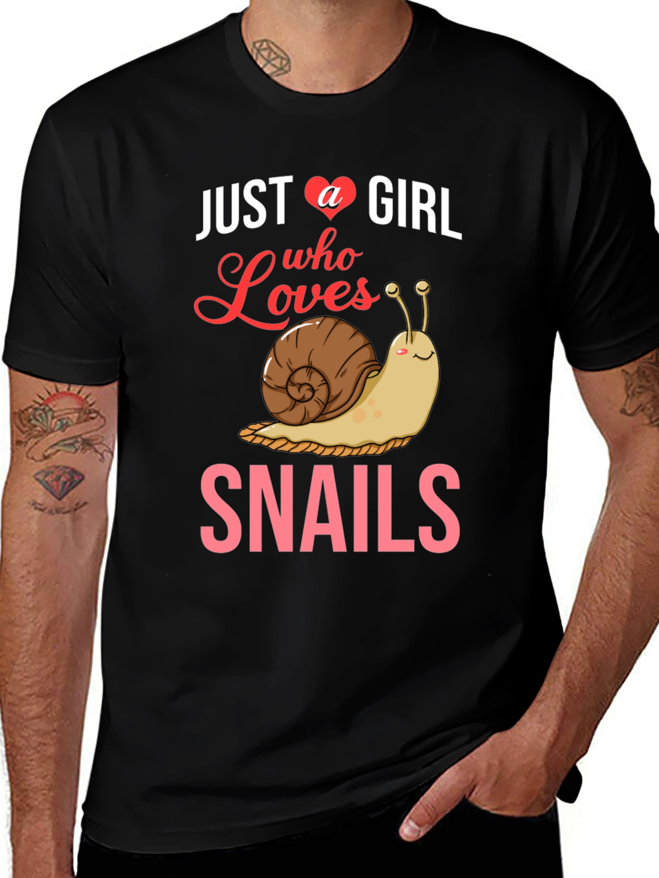 Just A Girl Who Loves Snails T-Shirt