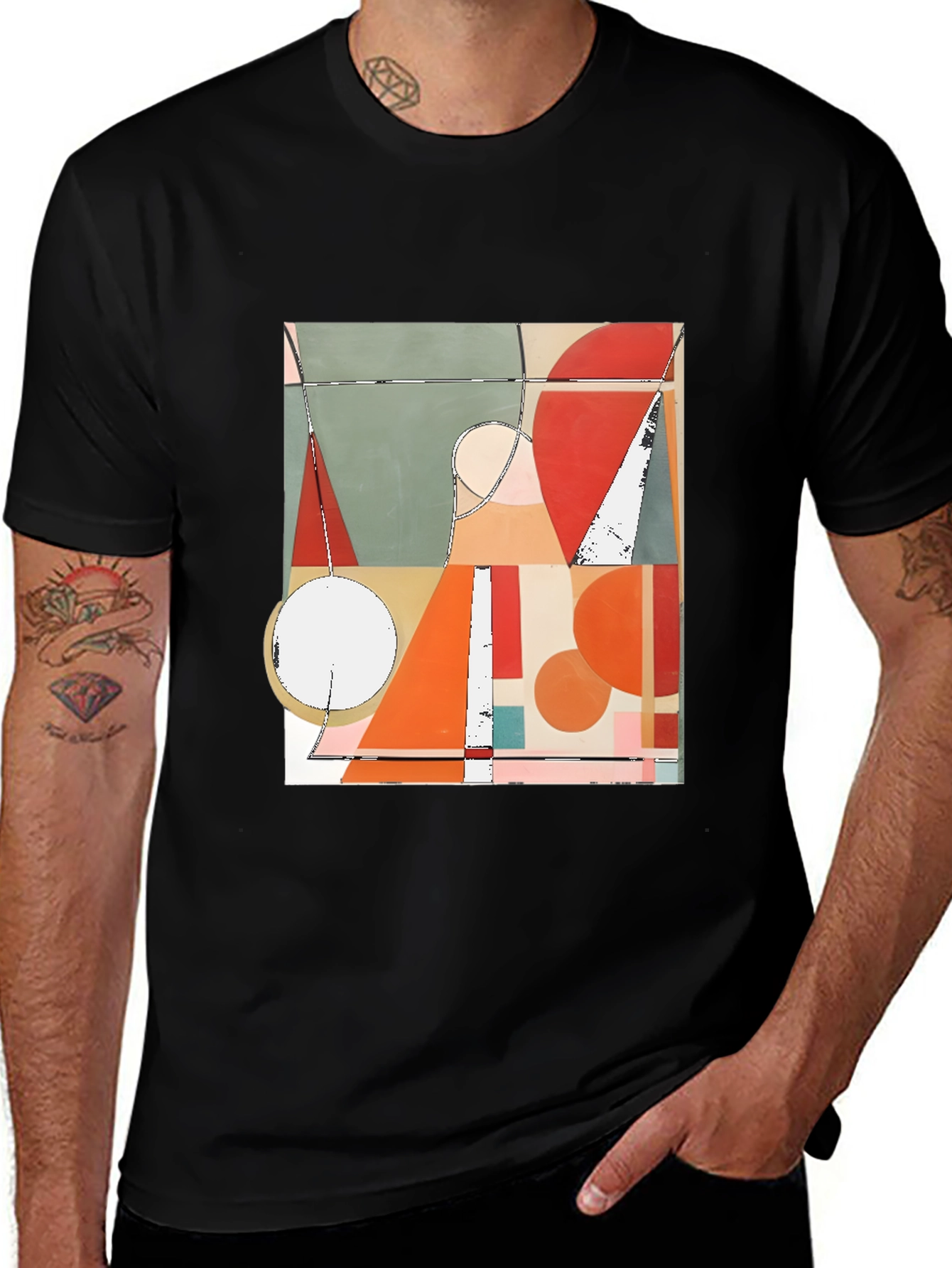 Variant 27 of Abstract Geometric Art T-Shirt