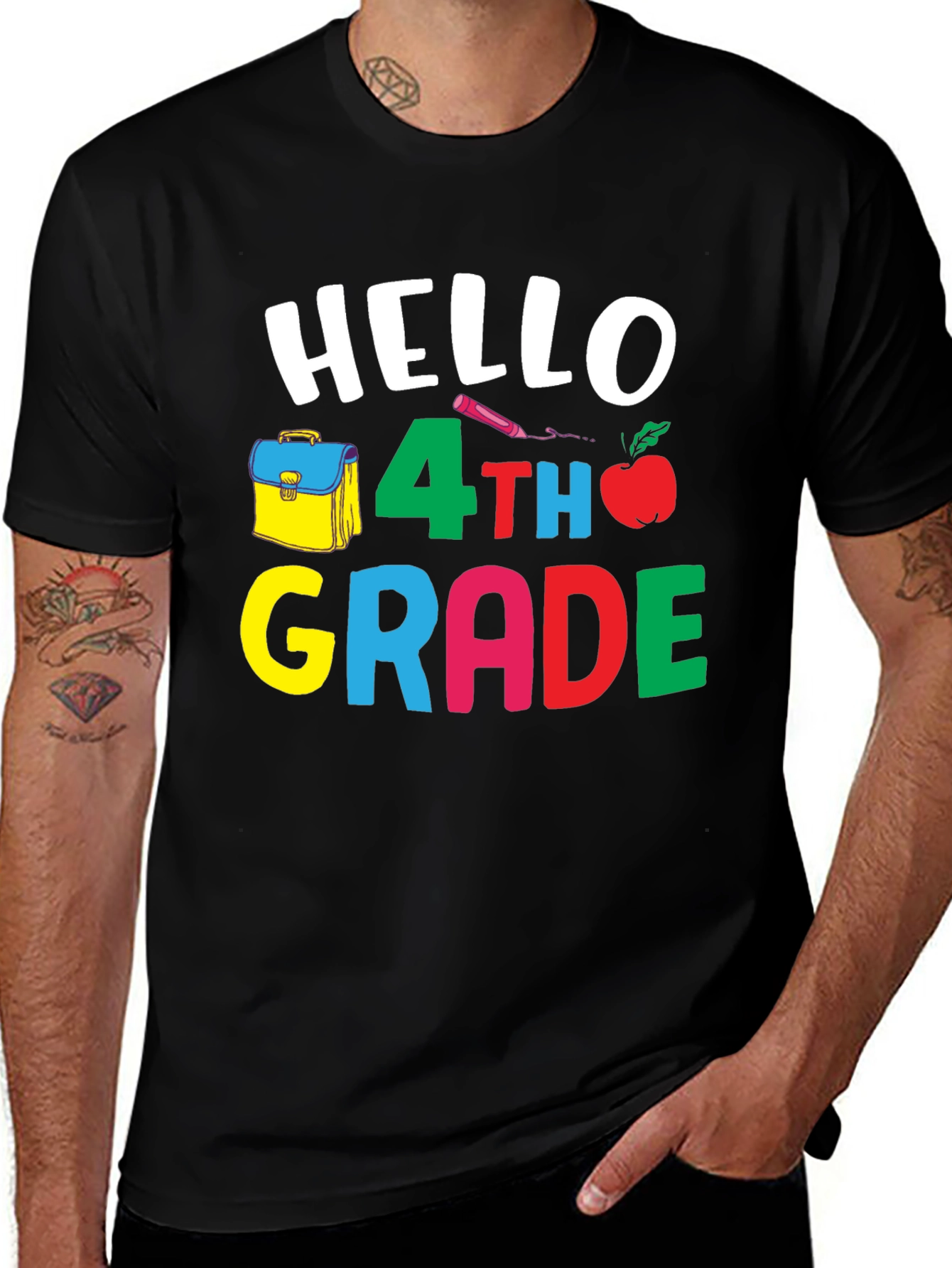 Hello 4th Grade T-Shirt Back to School