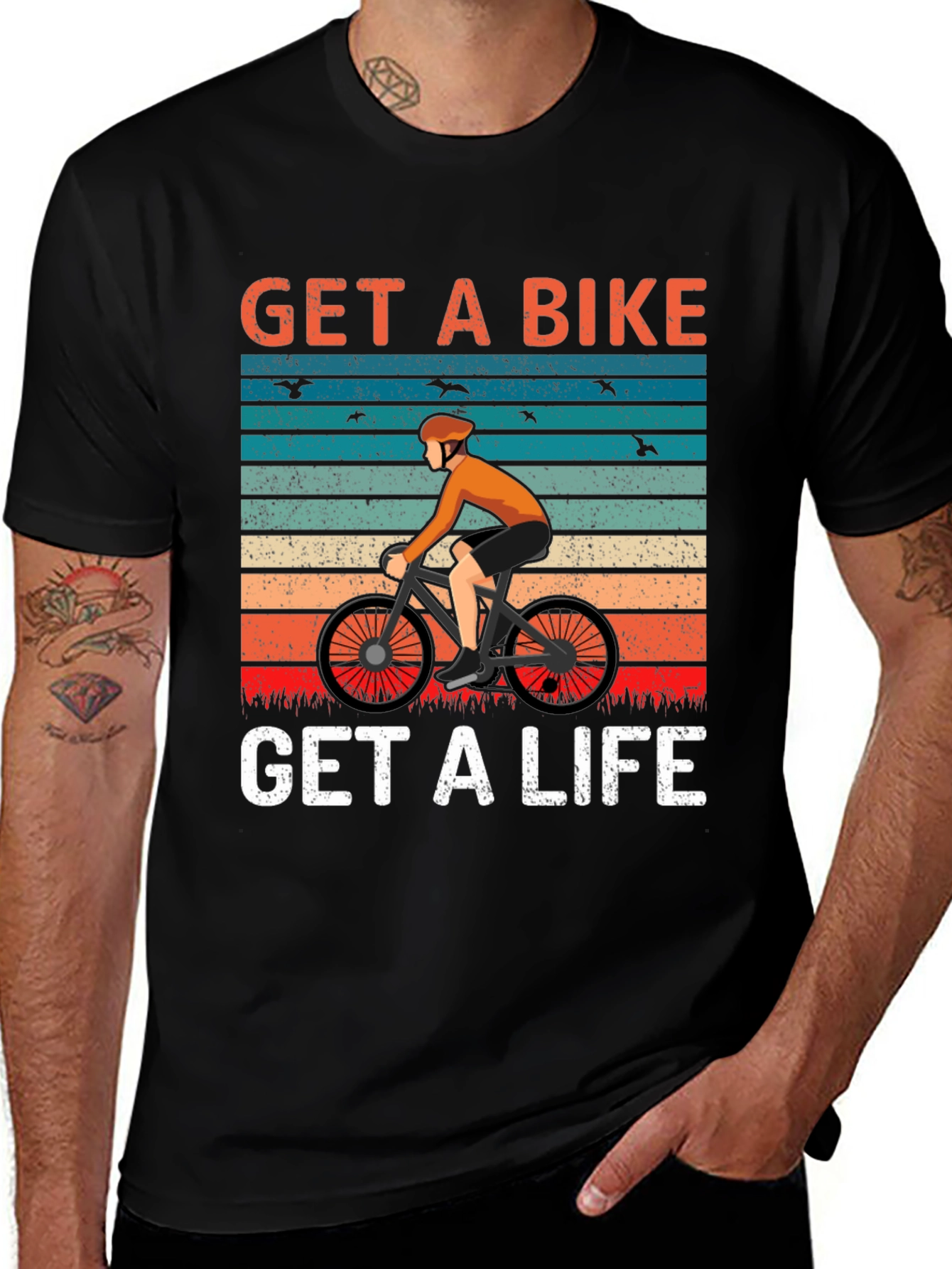 Variant 3 of Get A Bike Get A Life T-Shirt
