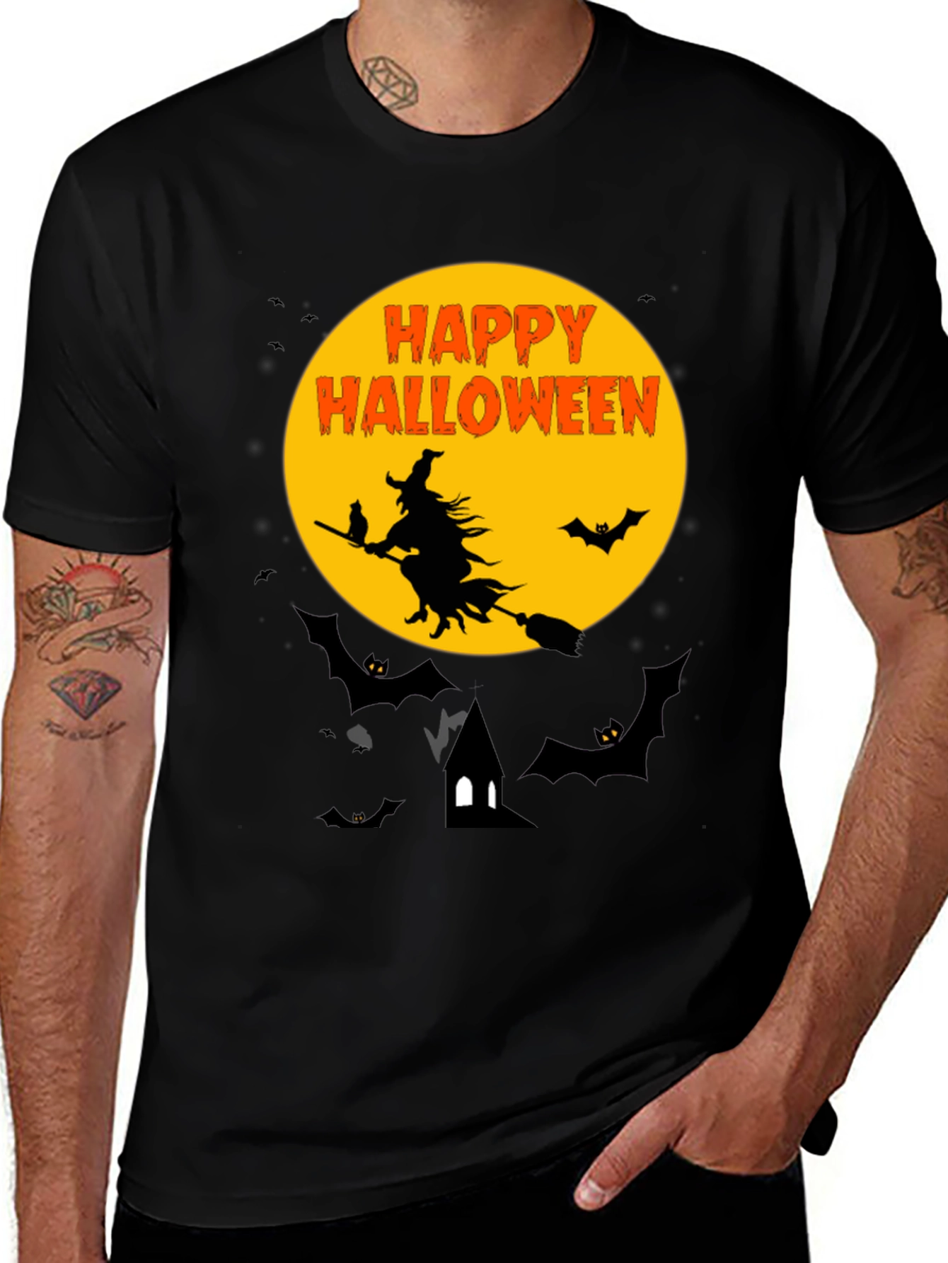 Variant 23 of Halloween Witch Graphic Tee