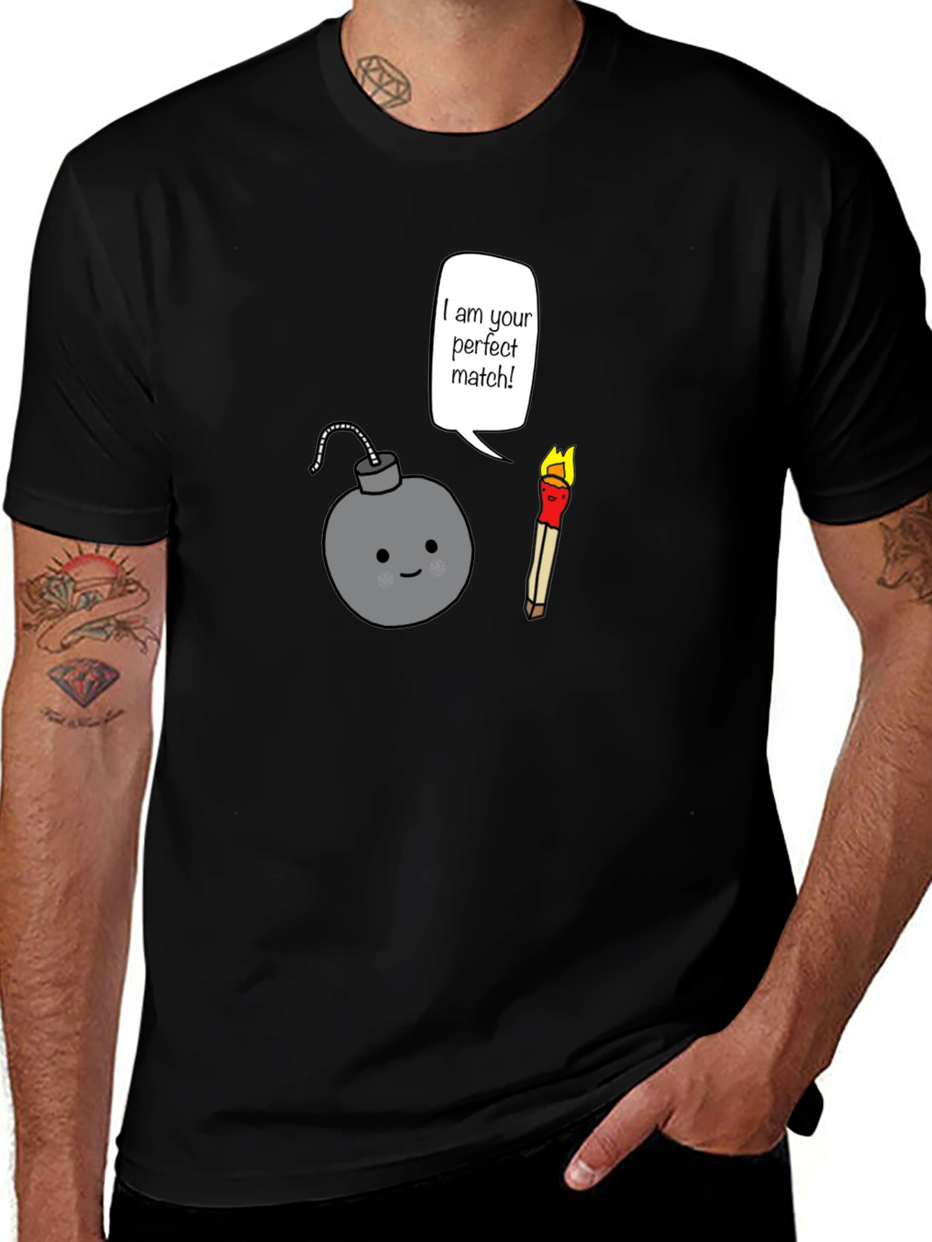 Variant 15 of Perfect Match Funny Bomb T-Shirt