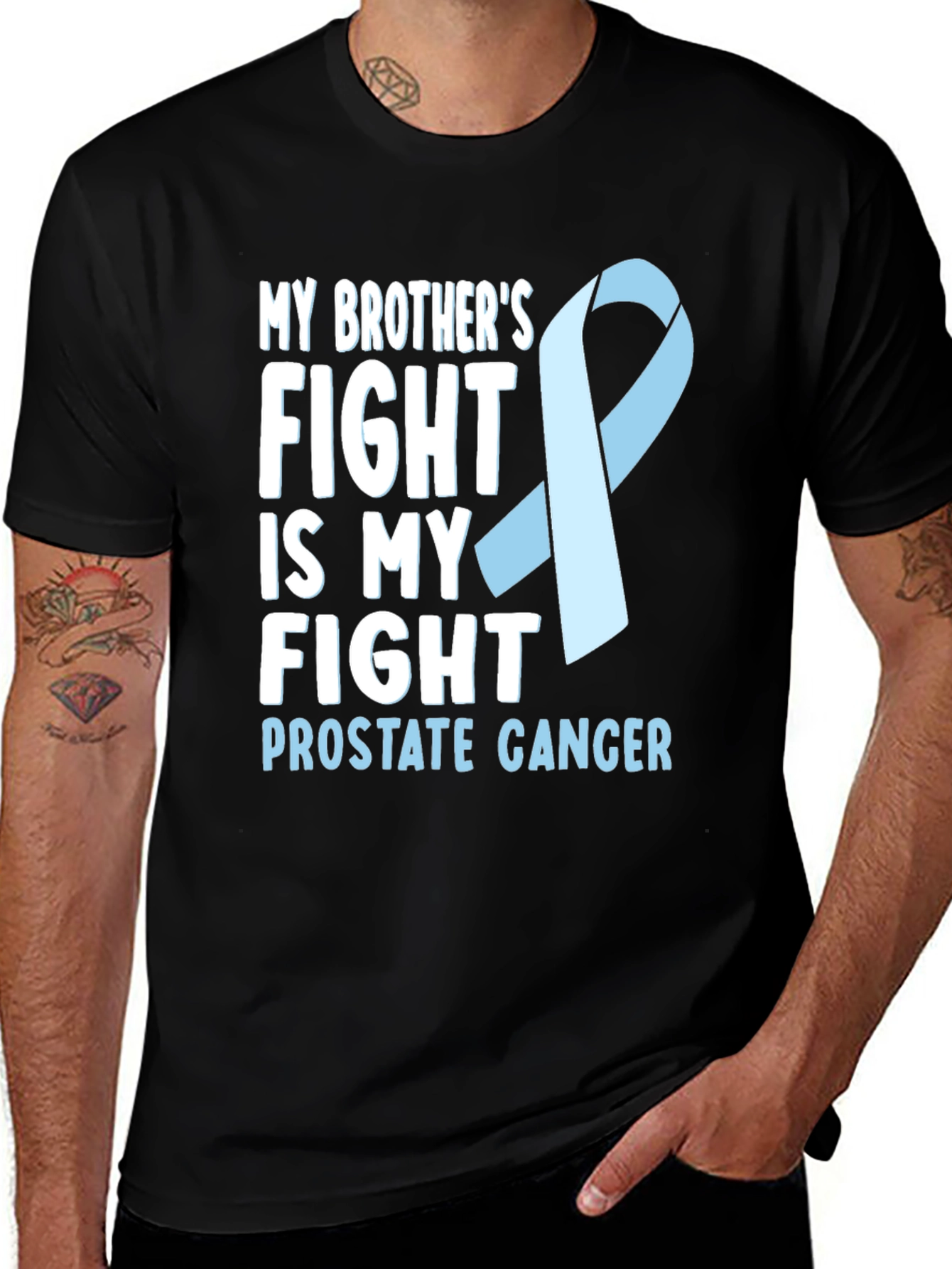 Variant 3 of Prostate Cancer Awareness T-Shirt - Brother's Fight