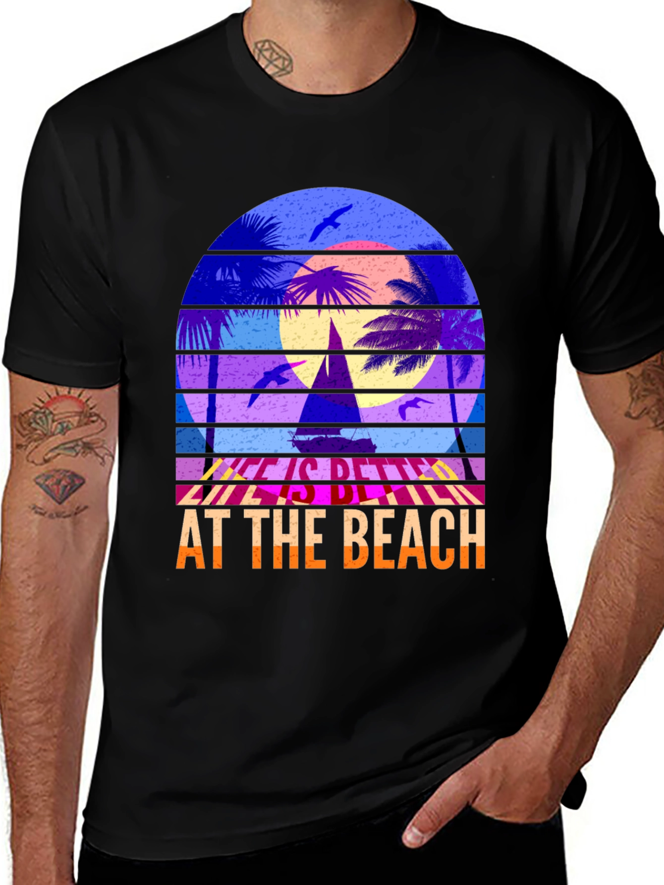 Variant 9 of Life is Better at The Beach T-Shirt