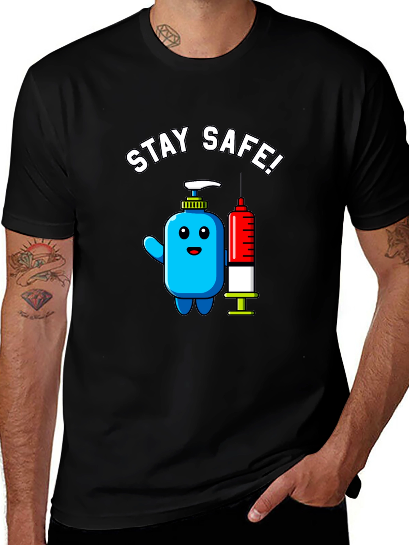 Variant 9 of Stay Safe! Graphic T-Shirt