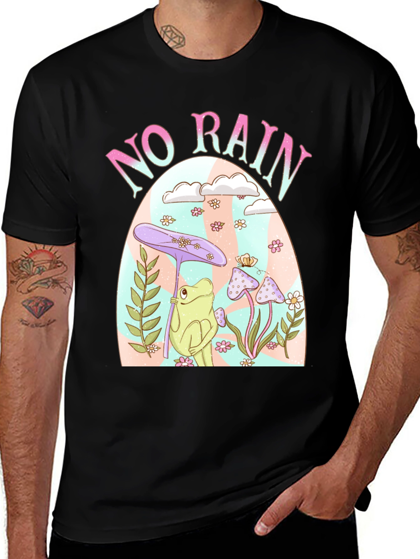 Variant 24 of No Rain Frog Graphic Tee - Trendy Comfort