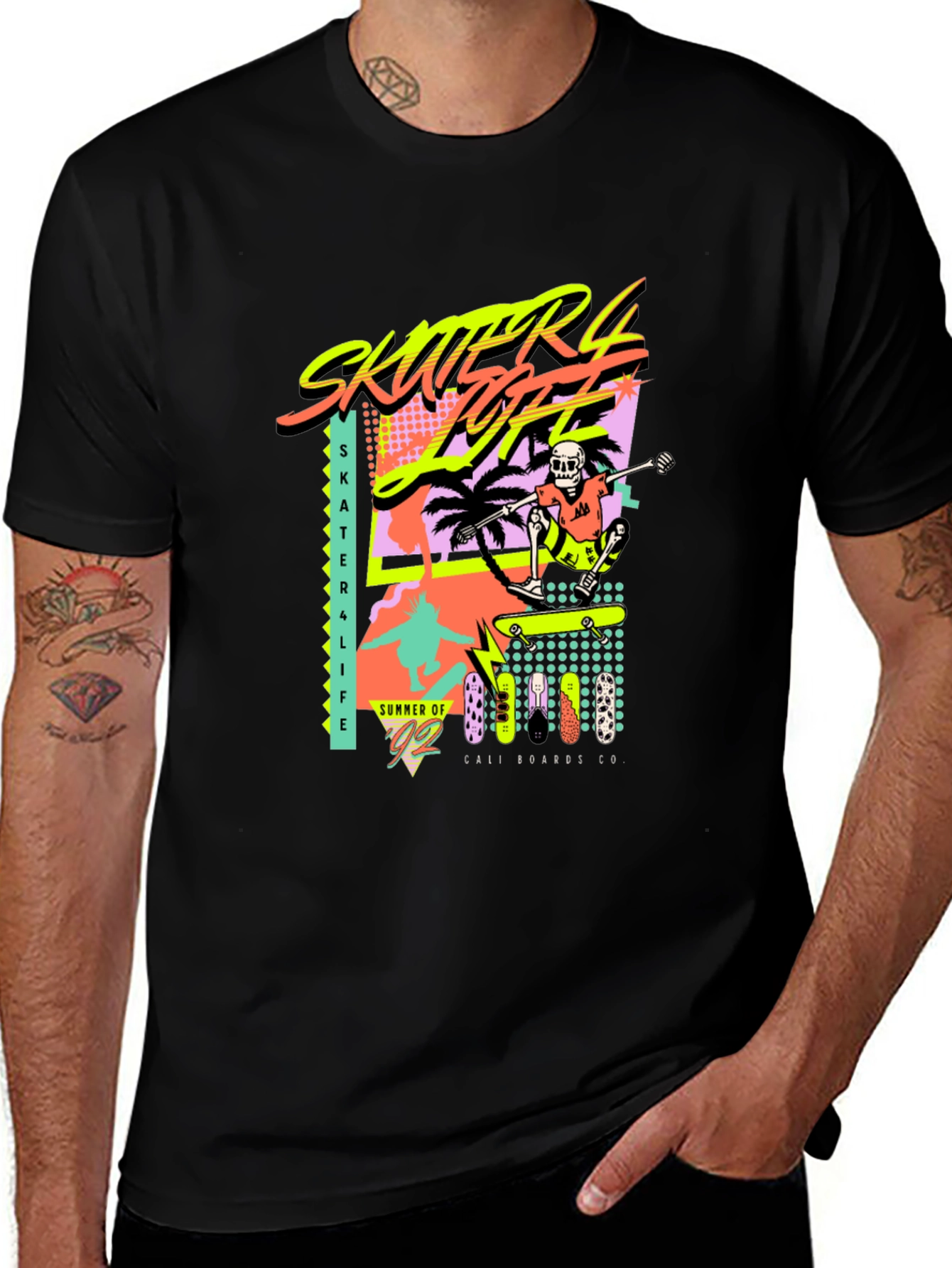 Variant 16 of Skater 4 Life T-Shirt - Retro Summer 92' Graphic Tee