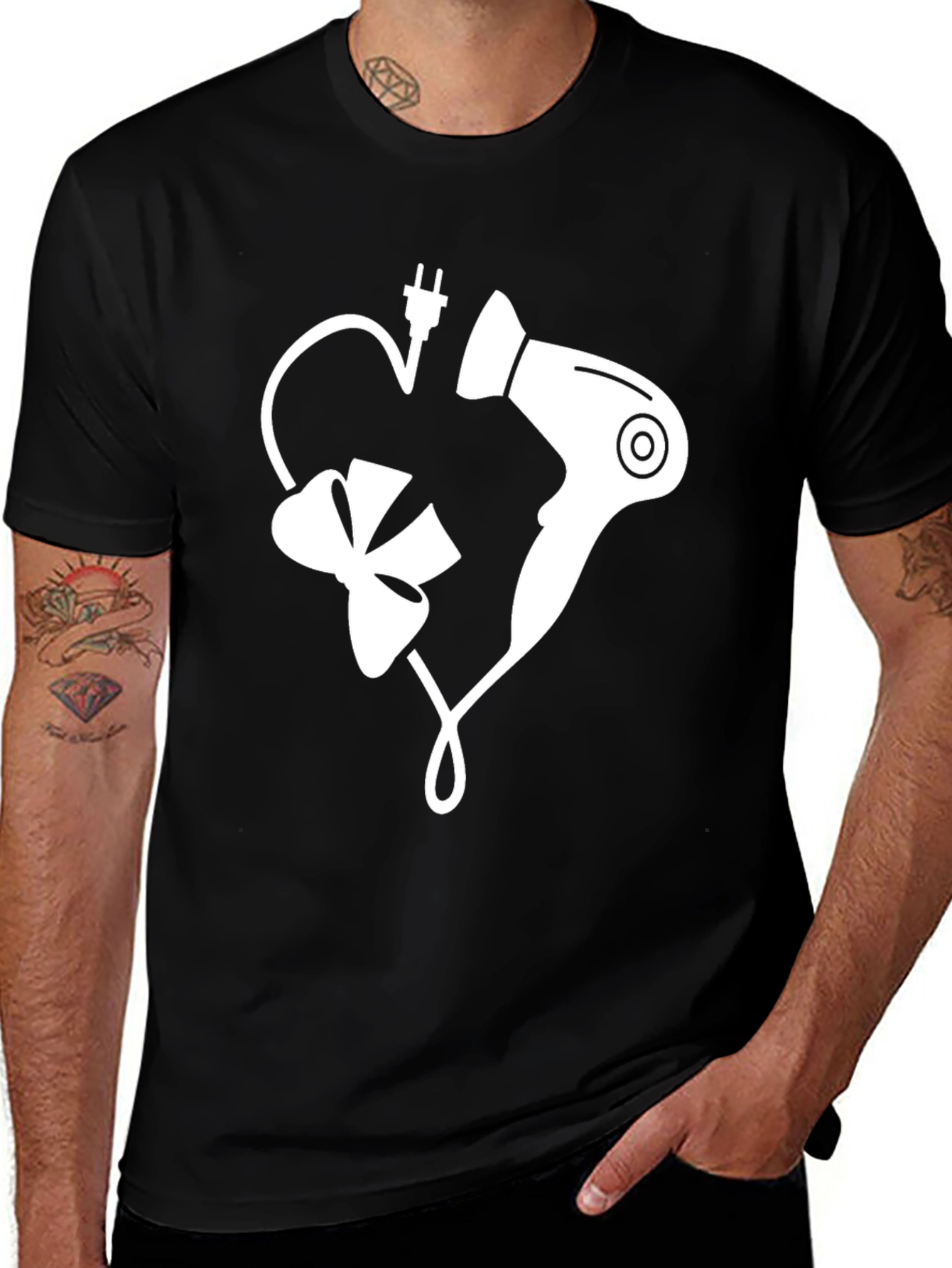 Variant 12 of Hair Stylist Heart T-Shirt