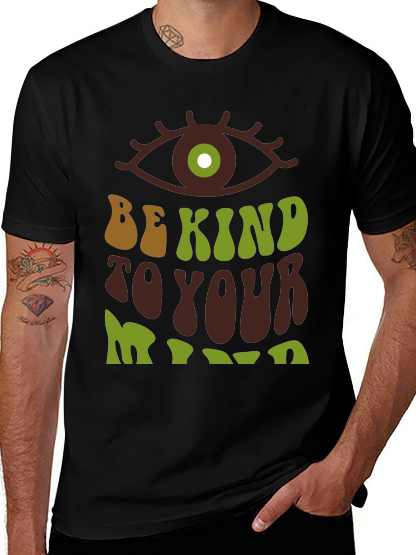 Variant 23 of Be Kind To Your Mind Graphic Tee
