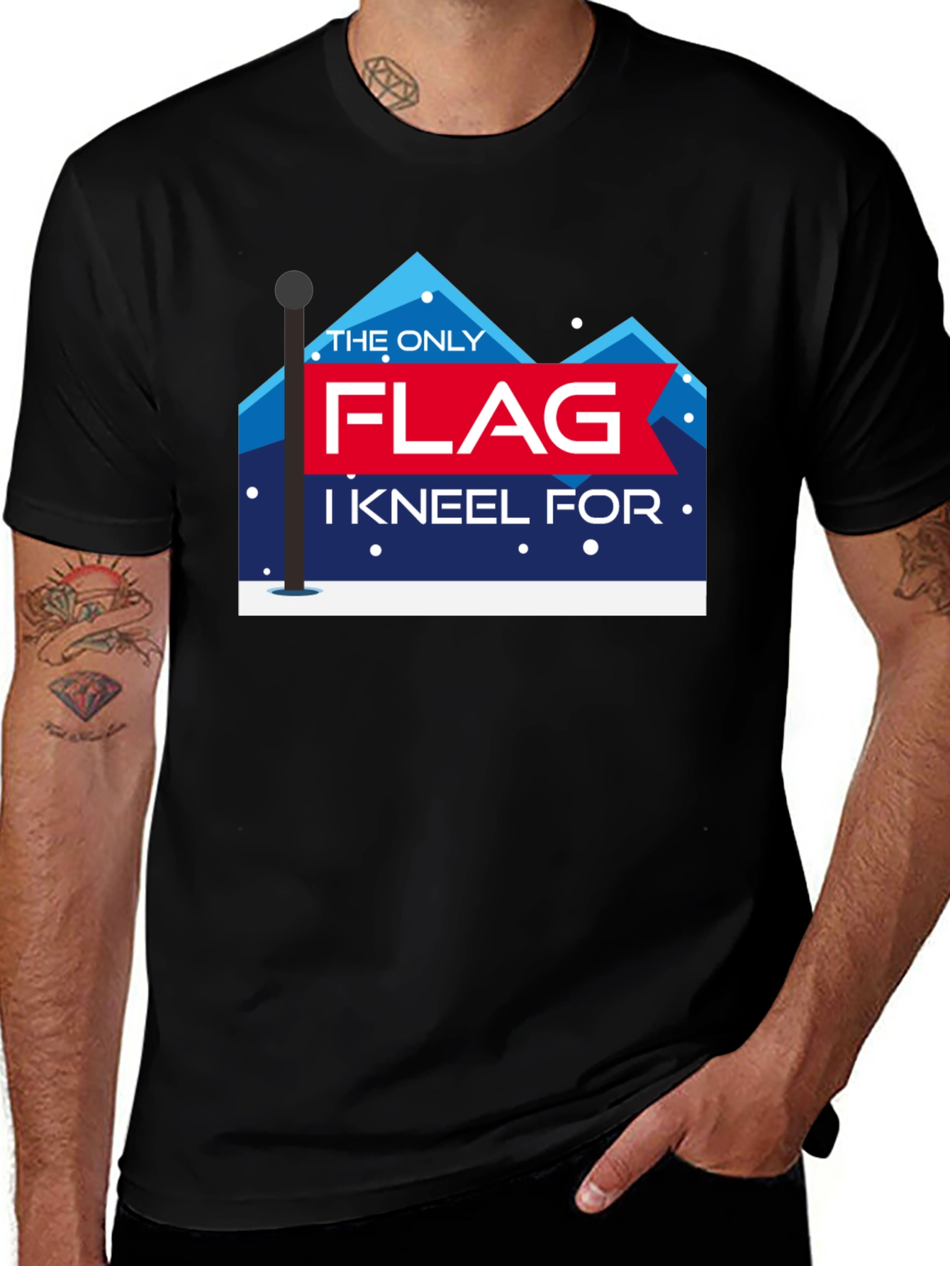 Variant 22 of The Only Flag I Kneel For T-Shirt