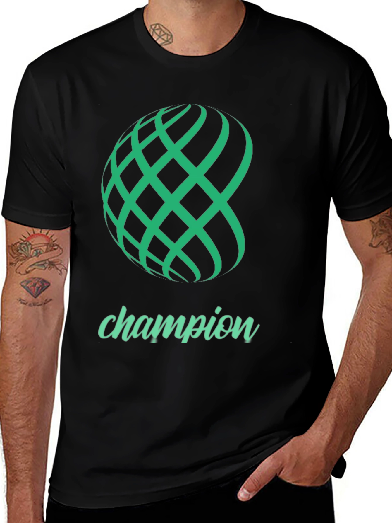 Variant 28 of Champion Black Graphic T-Shirt