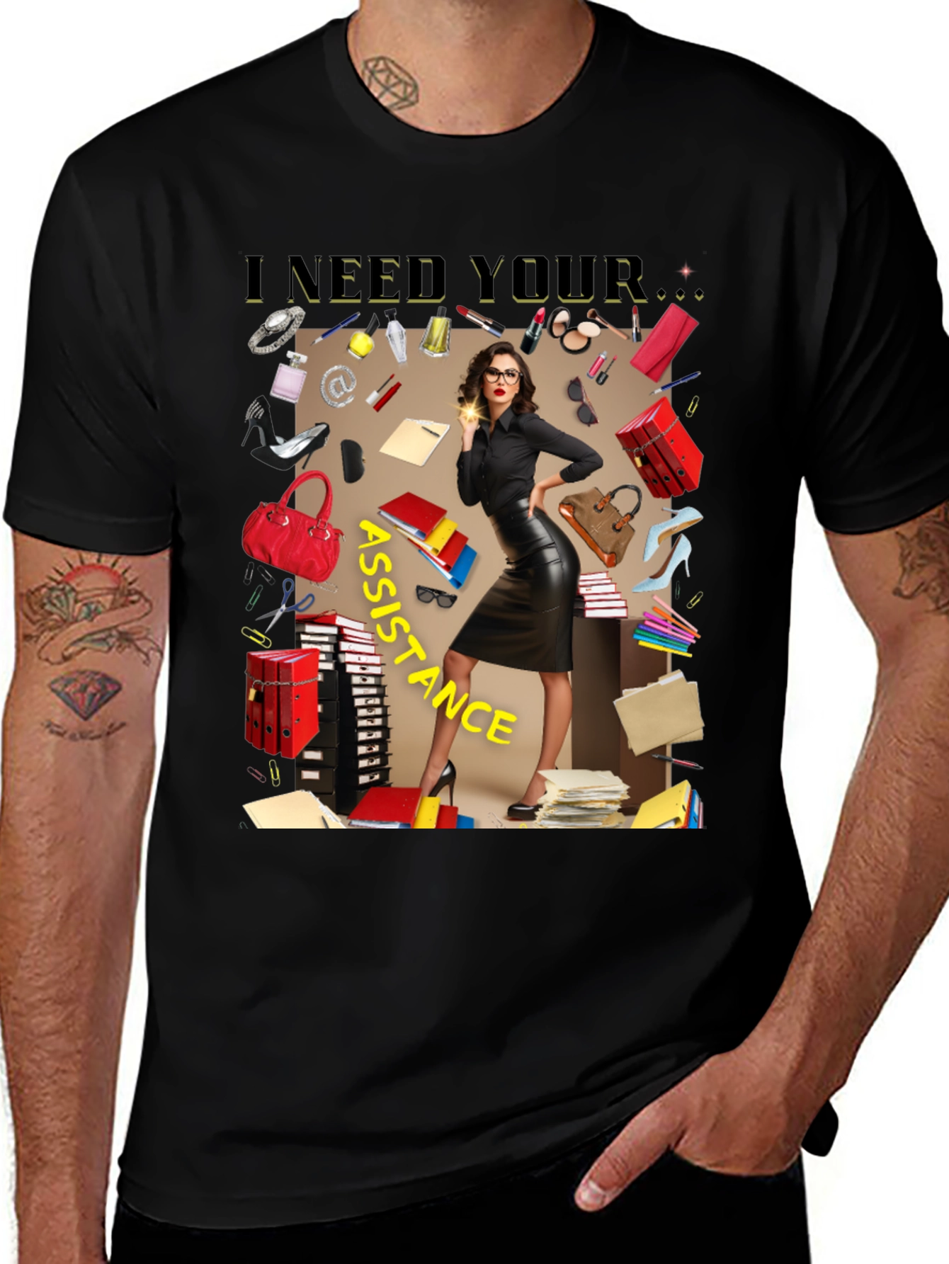 Variant 23 of I Need Your Assistance T-Shirt