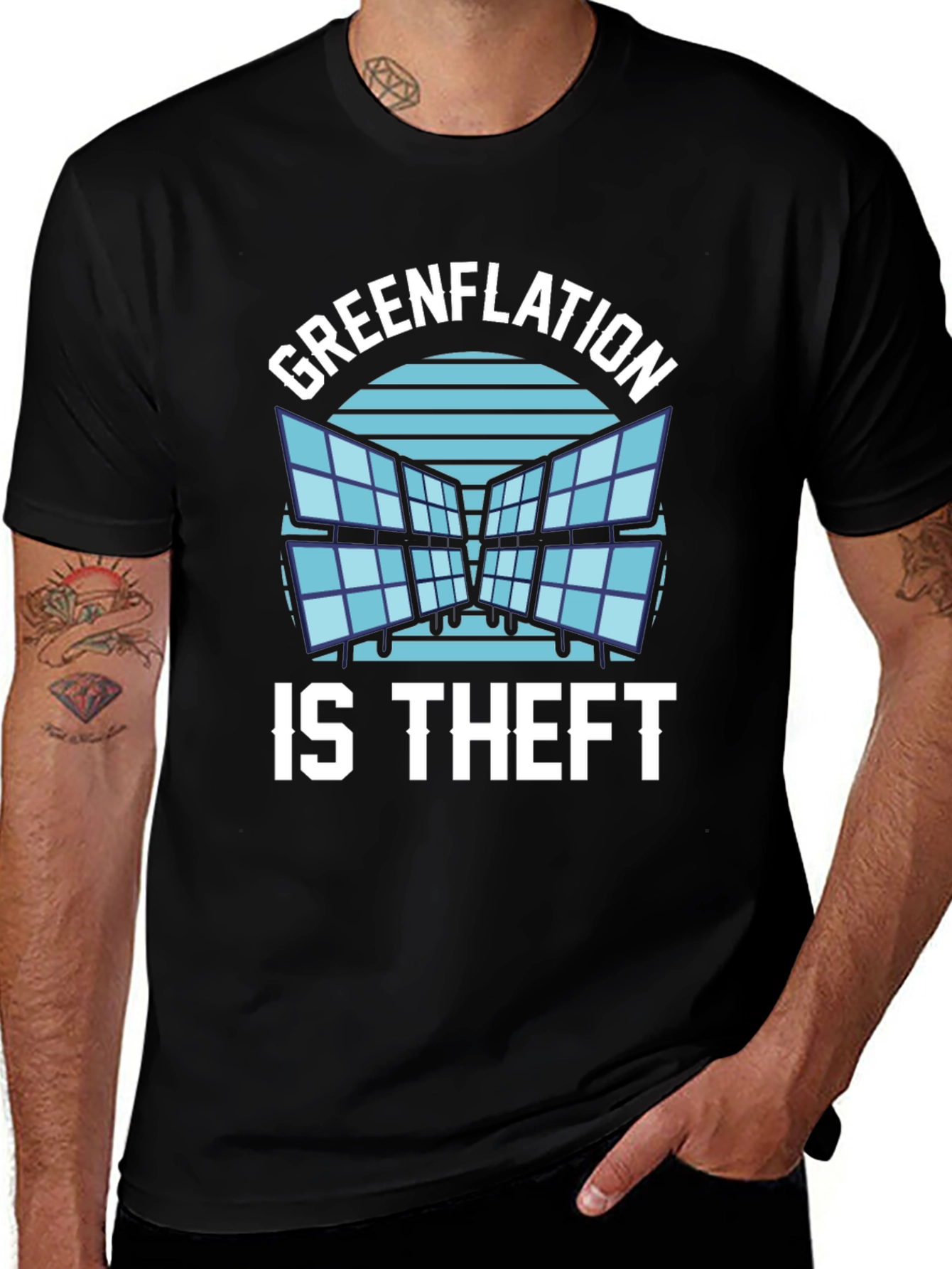 Variant 22 of Greenflation is Theft Graphic T-Shirt