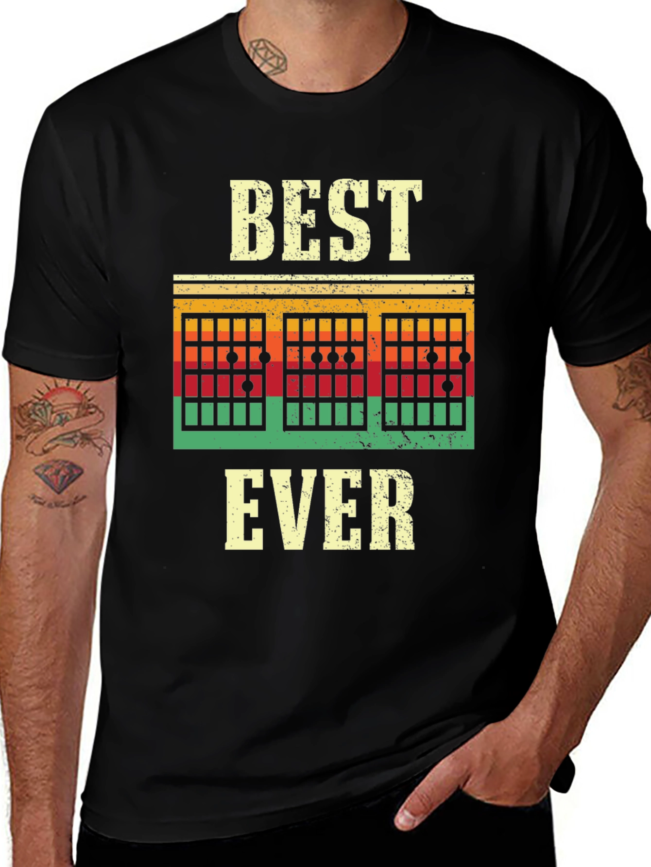 Variant 7 of Best Guitar Ever T-Shirt - Retro Style