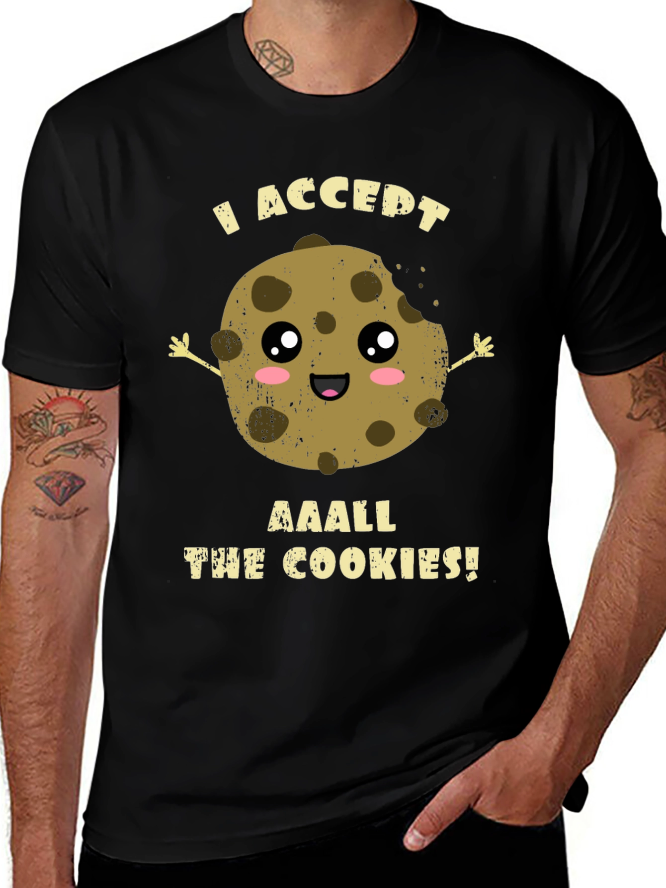 Variant 21 of I Accept All the Cookies! Funny Cookie T-Shirt
