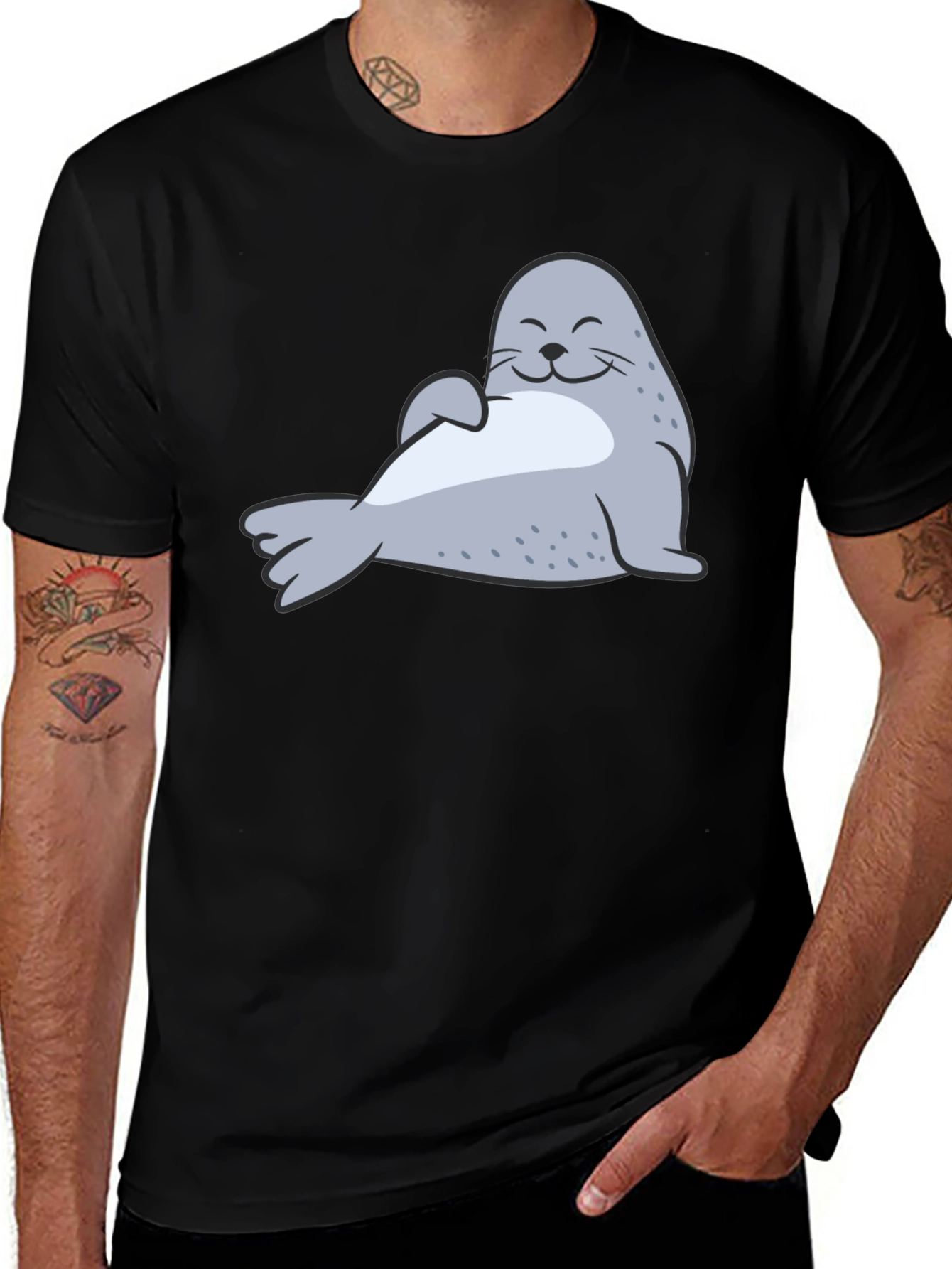 Variant 2 of Cute Seal Graphic T-Shirt