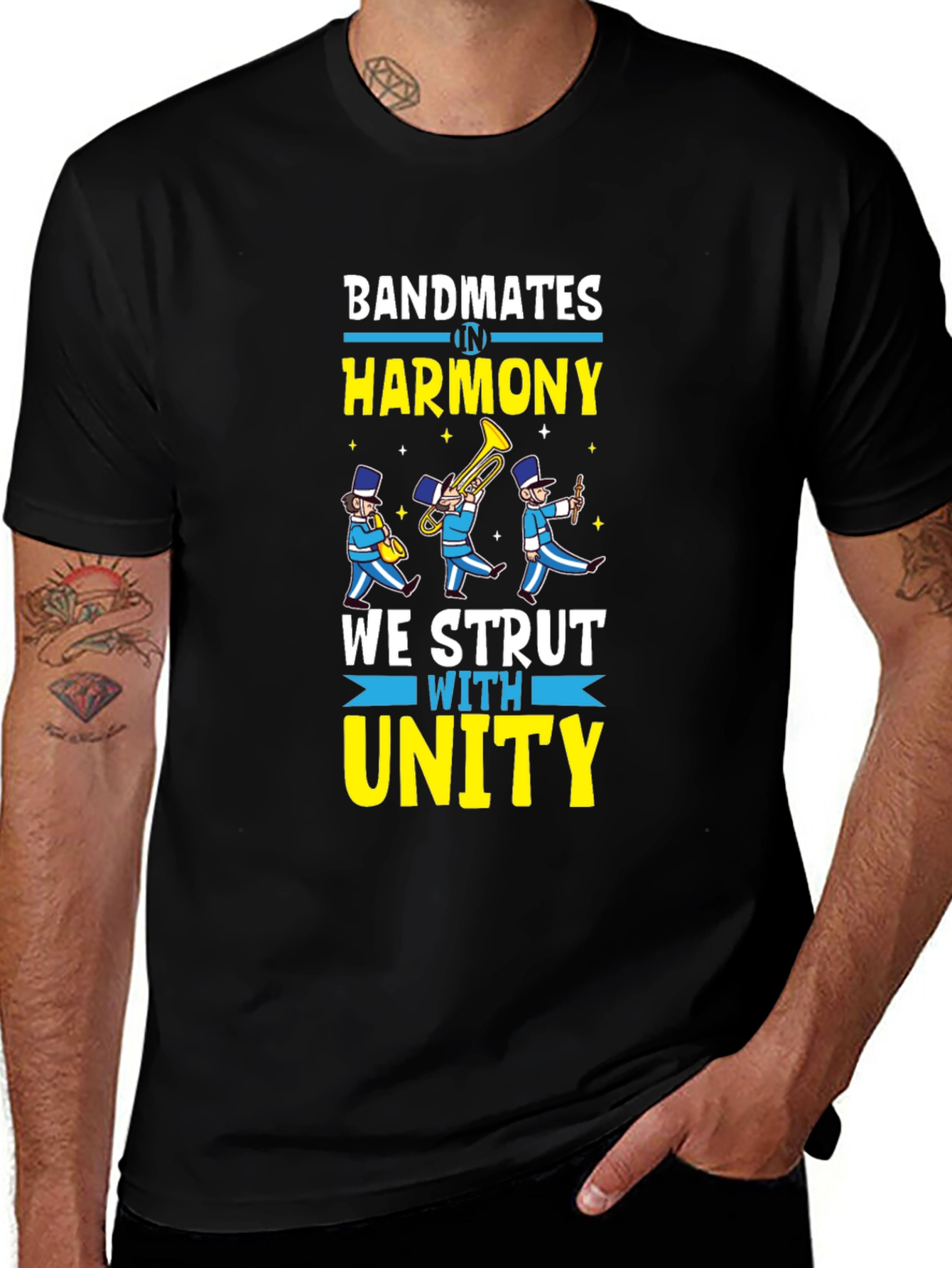Variant 12 of Bandmates in Harmony T-Shirt - Music Lover Tee