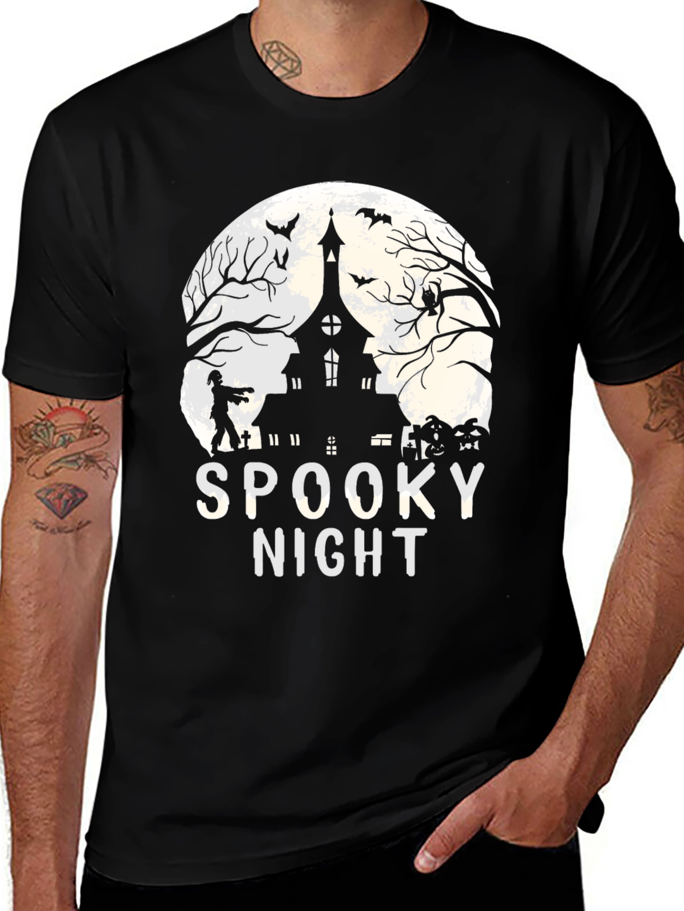 Variant 18 of Spooky Night Halloween T-Shirt