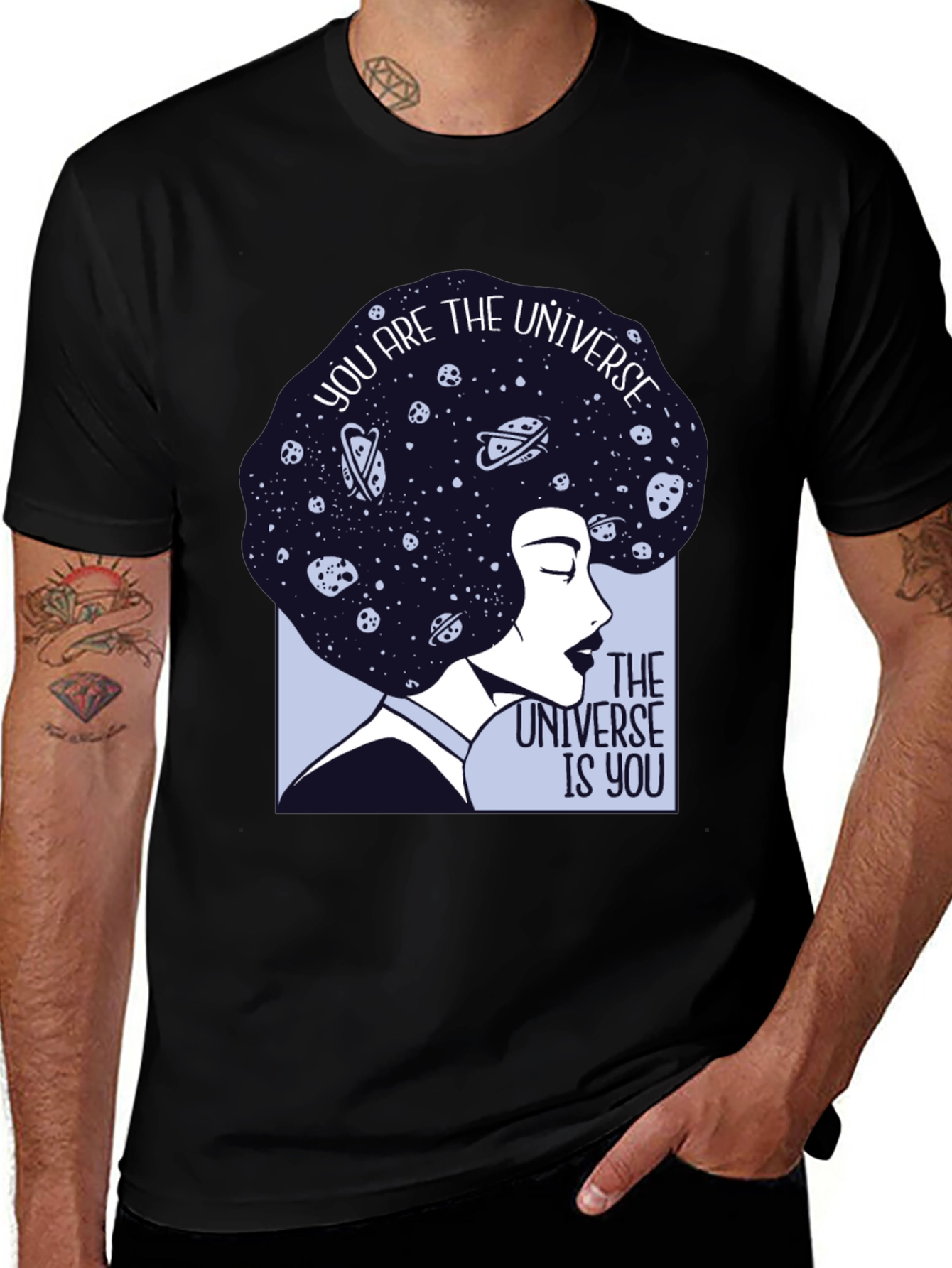 Variant 5 of Cosmic Woman Graphic Tee - Universe Within