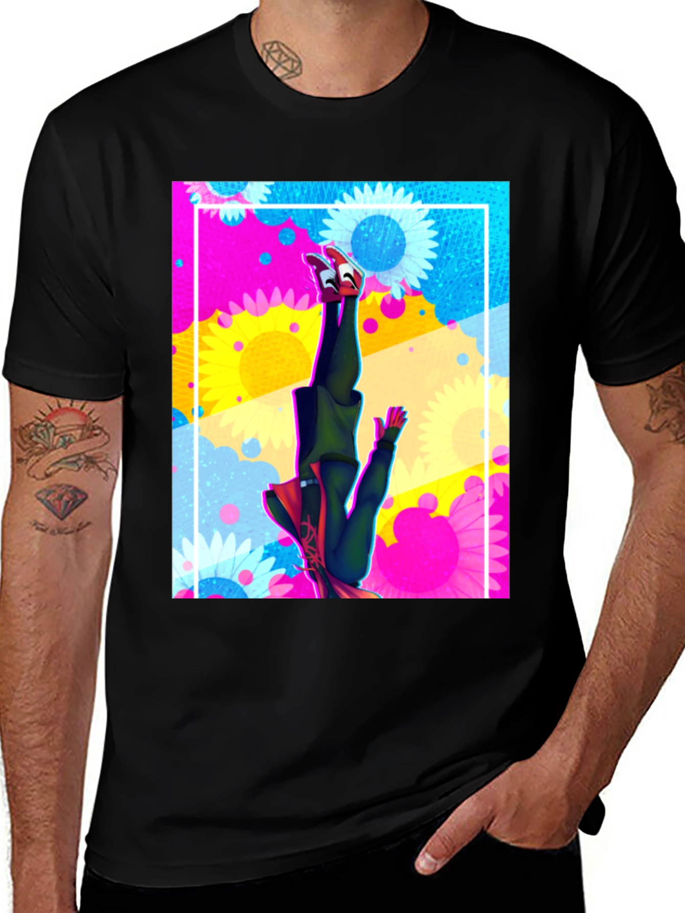Miles Morales Upside Down Graphic Tee