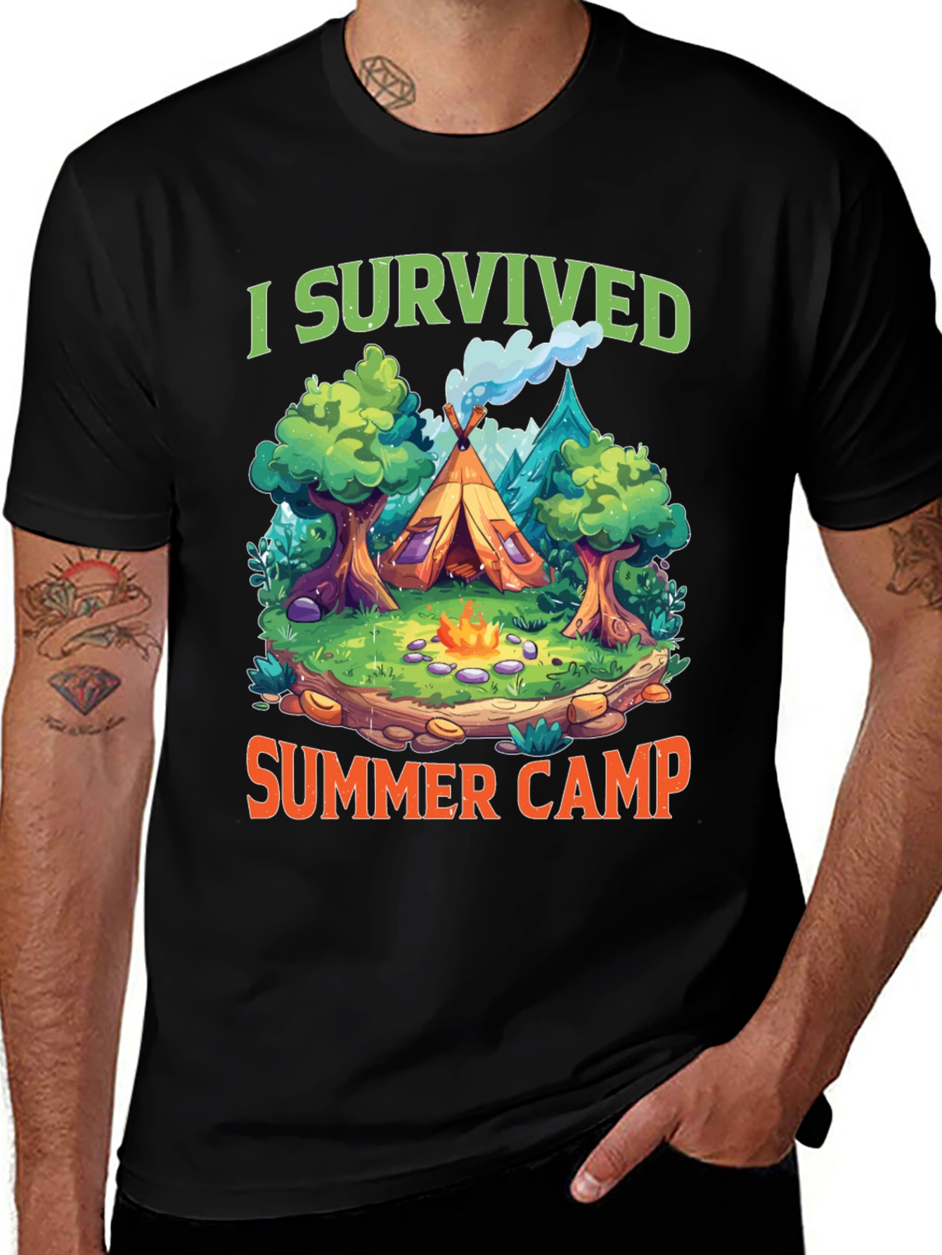 Variant 3 of I Survived Summer Camp T-Shirt