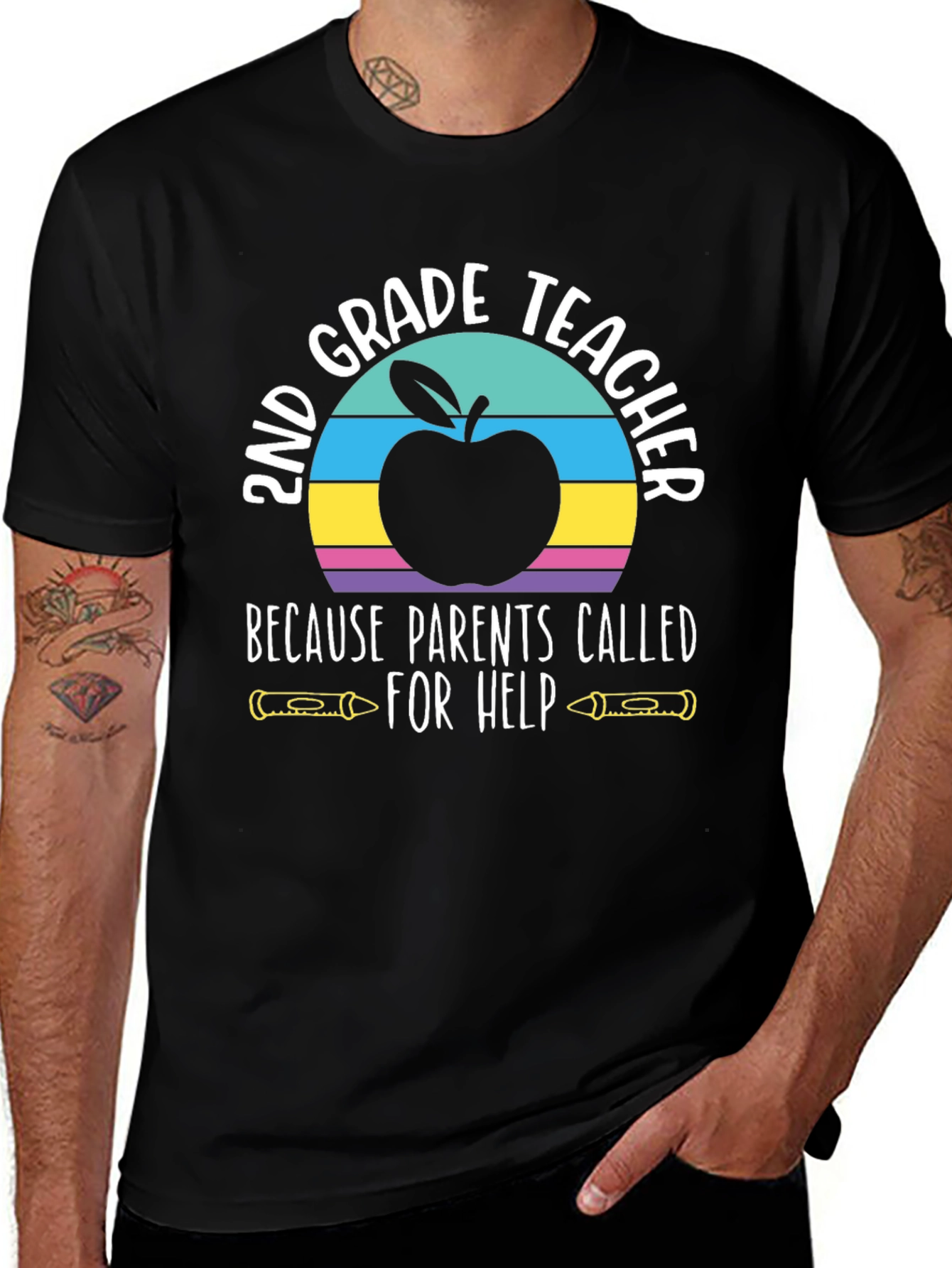 Variant 6 of 2nd Grade Teacher Graphic Tee