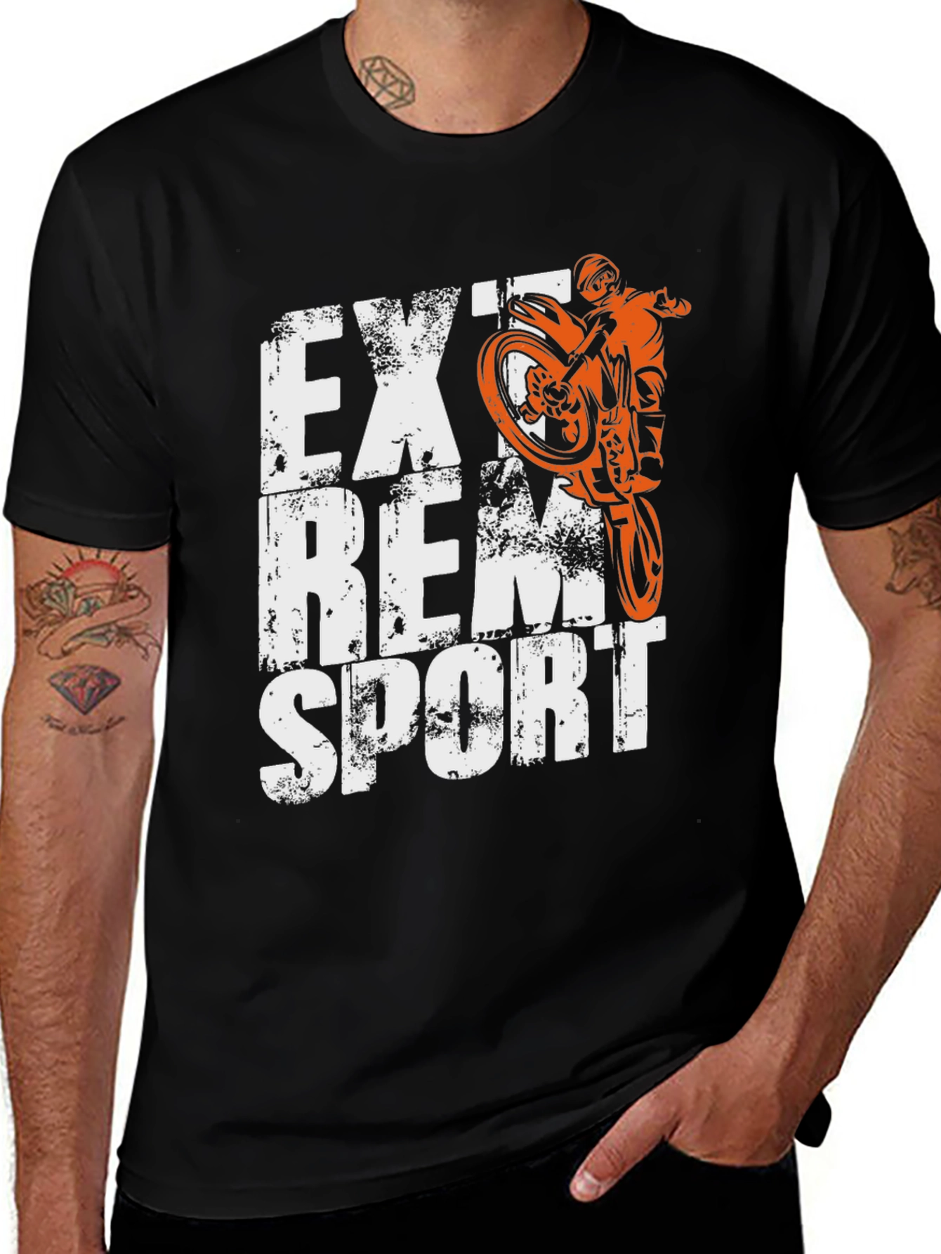Variant 11 of Extreme Sports Motorcycle Graphic T-Shirt