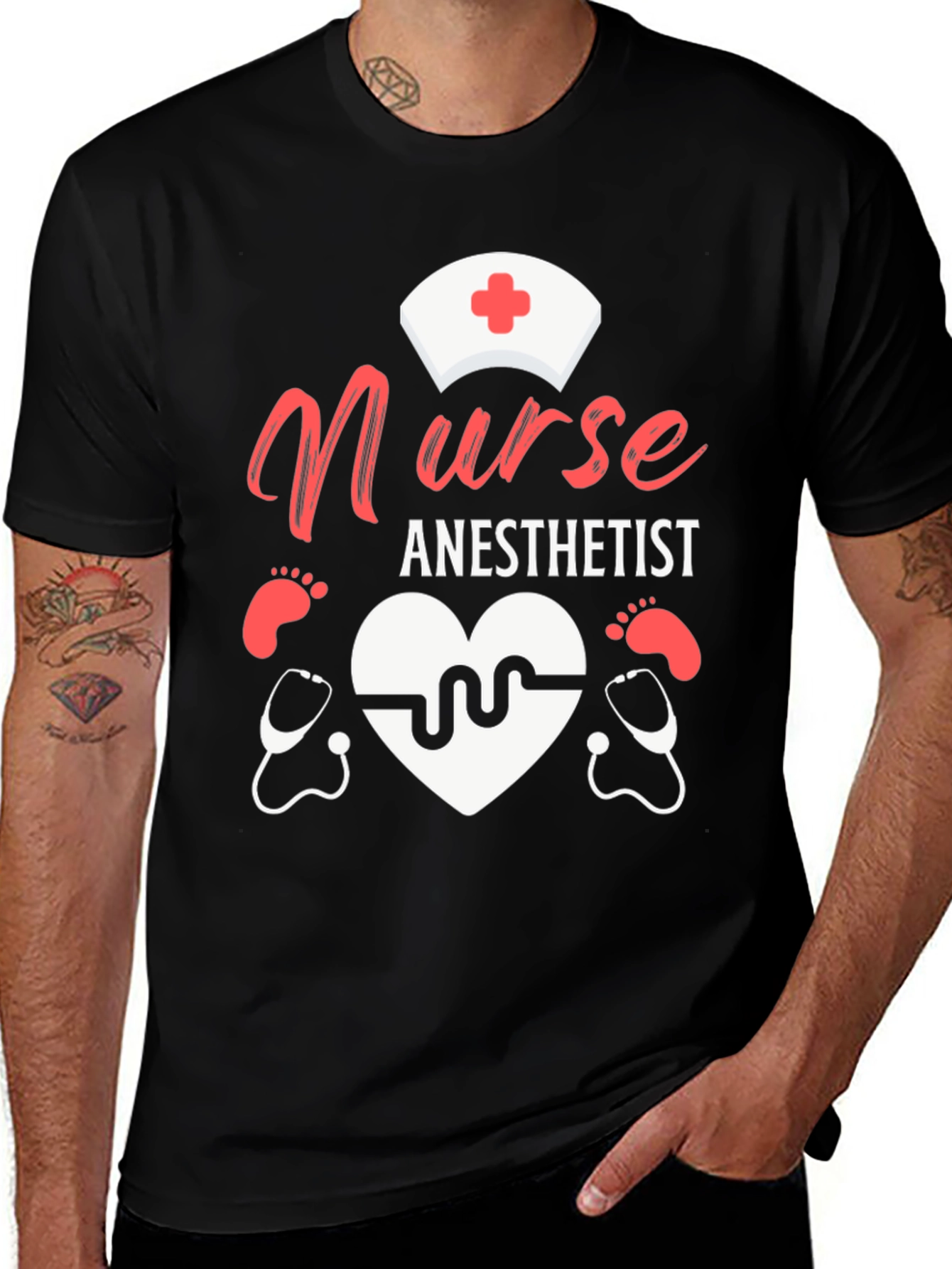 Nurse Anesthetist Graphic Tee - Medical Professional Apparel