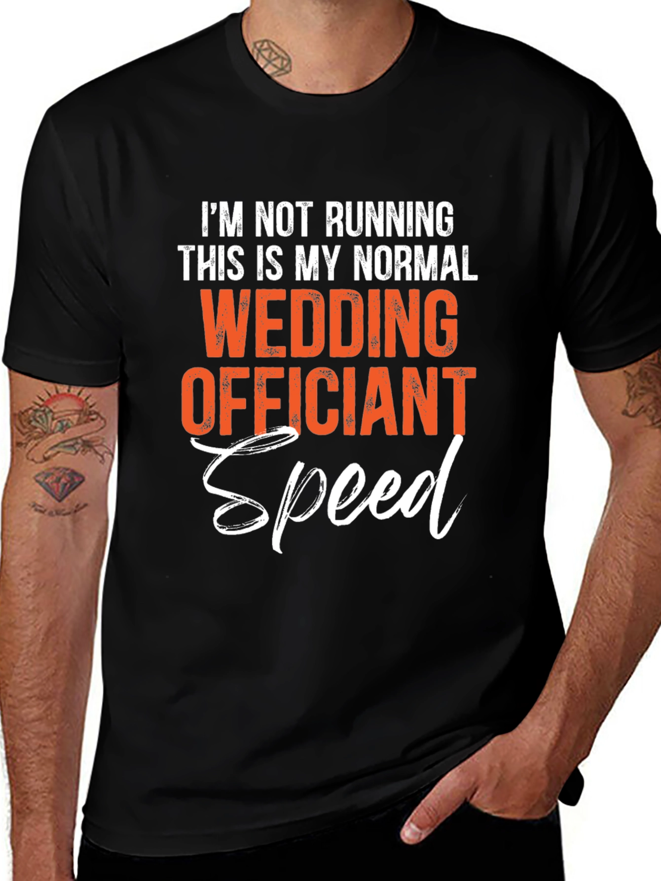Variant 10 of Funny Wedding Officiant T-Shirt - Normal Speed