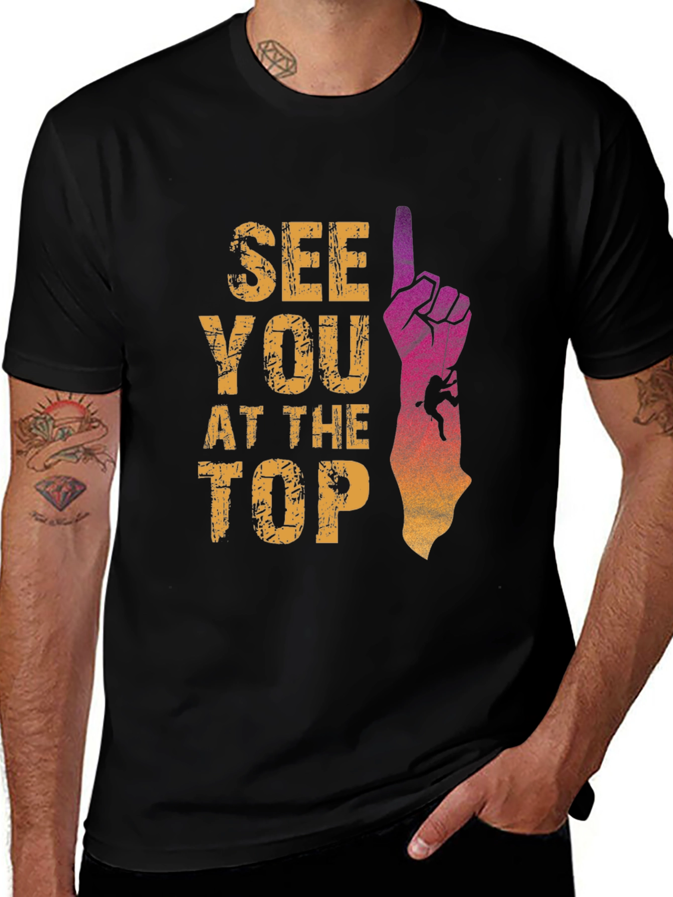 Variant 8 of See You At The Top Climbing T-Shirt