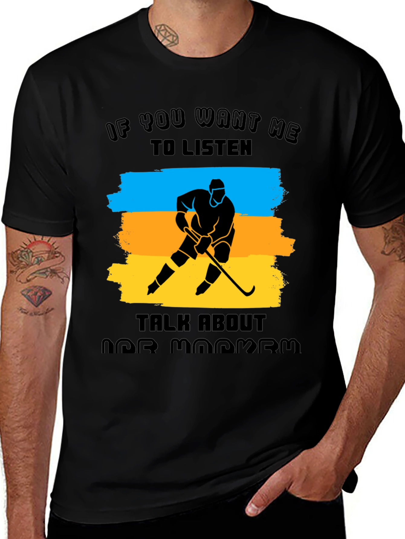 Variant 18 of Hockey Fan T-Shirt: If You Want Me To Listen...