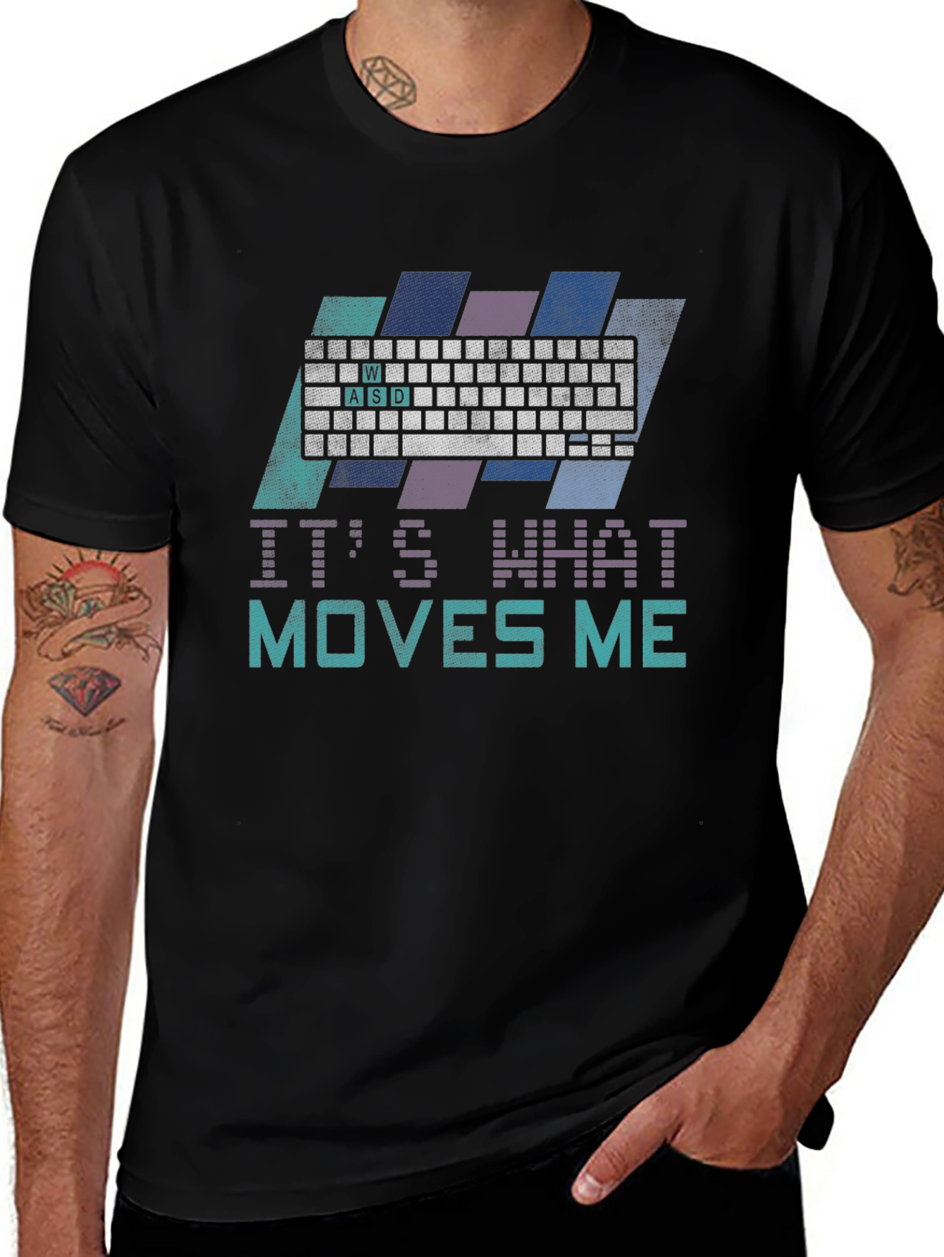 Variant 20 of It's What Moves Me Keyboard T-Shirt