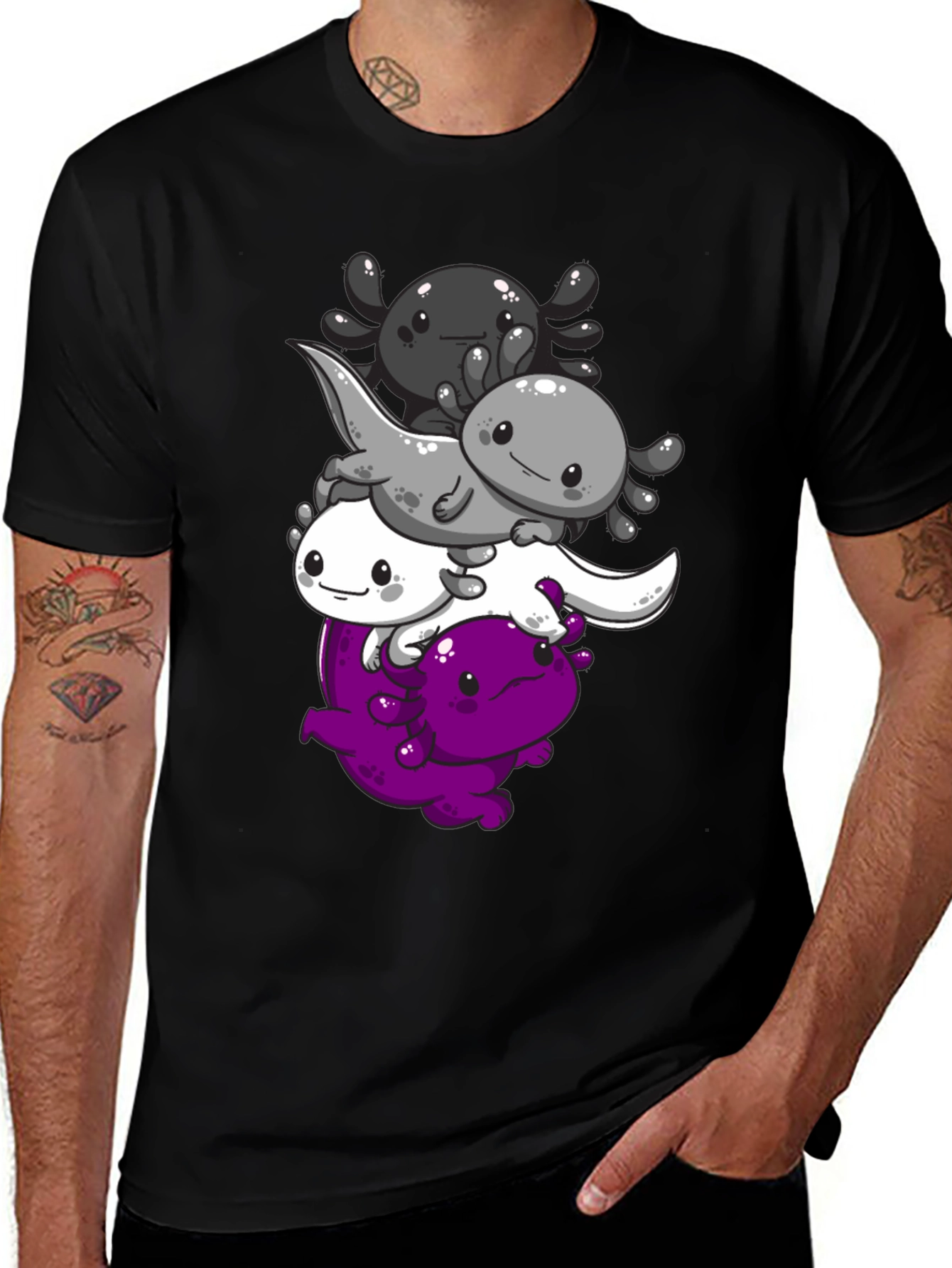 Axolotl Asexual Pride T-Shirt