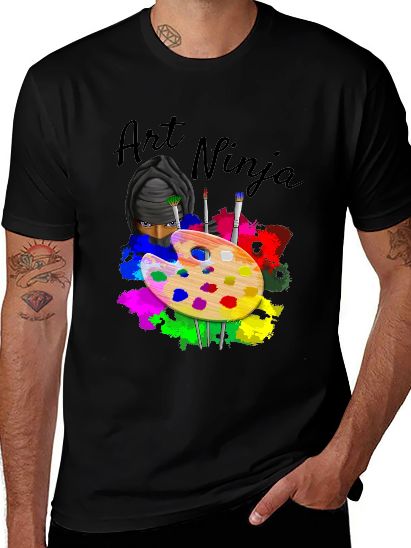 Variant 14 of Art Ninja T-Shirt - Creative Artist Tee
