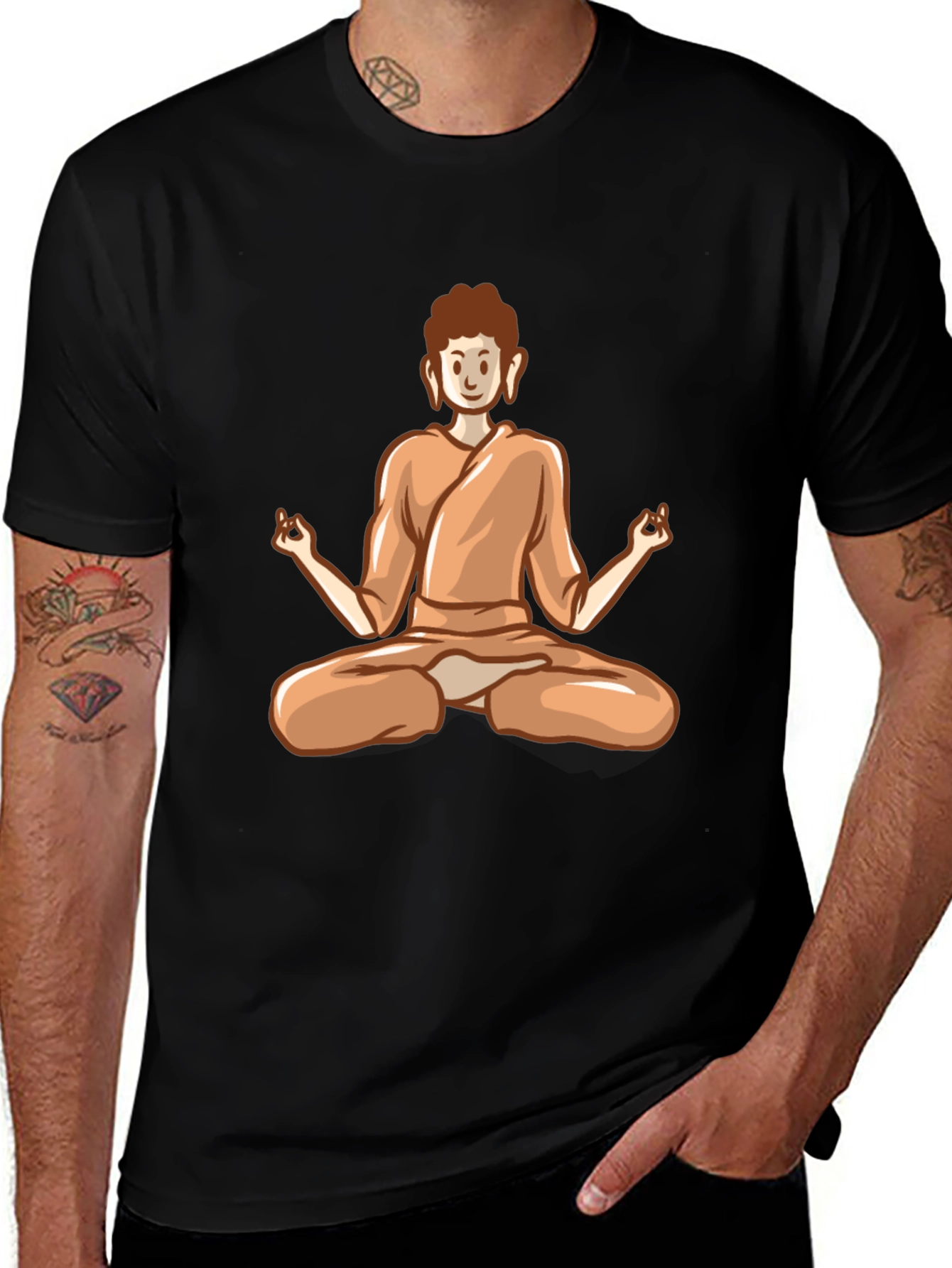 Variant 7 of Buddha Meditation Graphic T-Shirt - Spiritual Zen Style