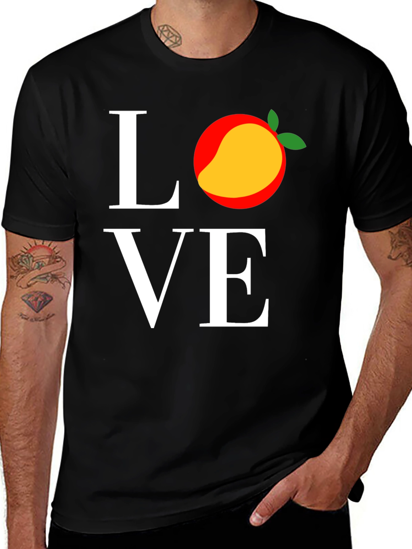 Variant 23 of Love Mango Graphic Tee - Trendy Fruit T-Shirt