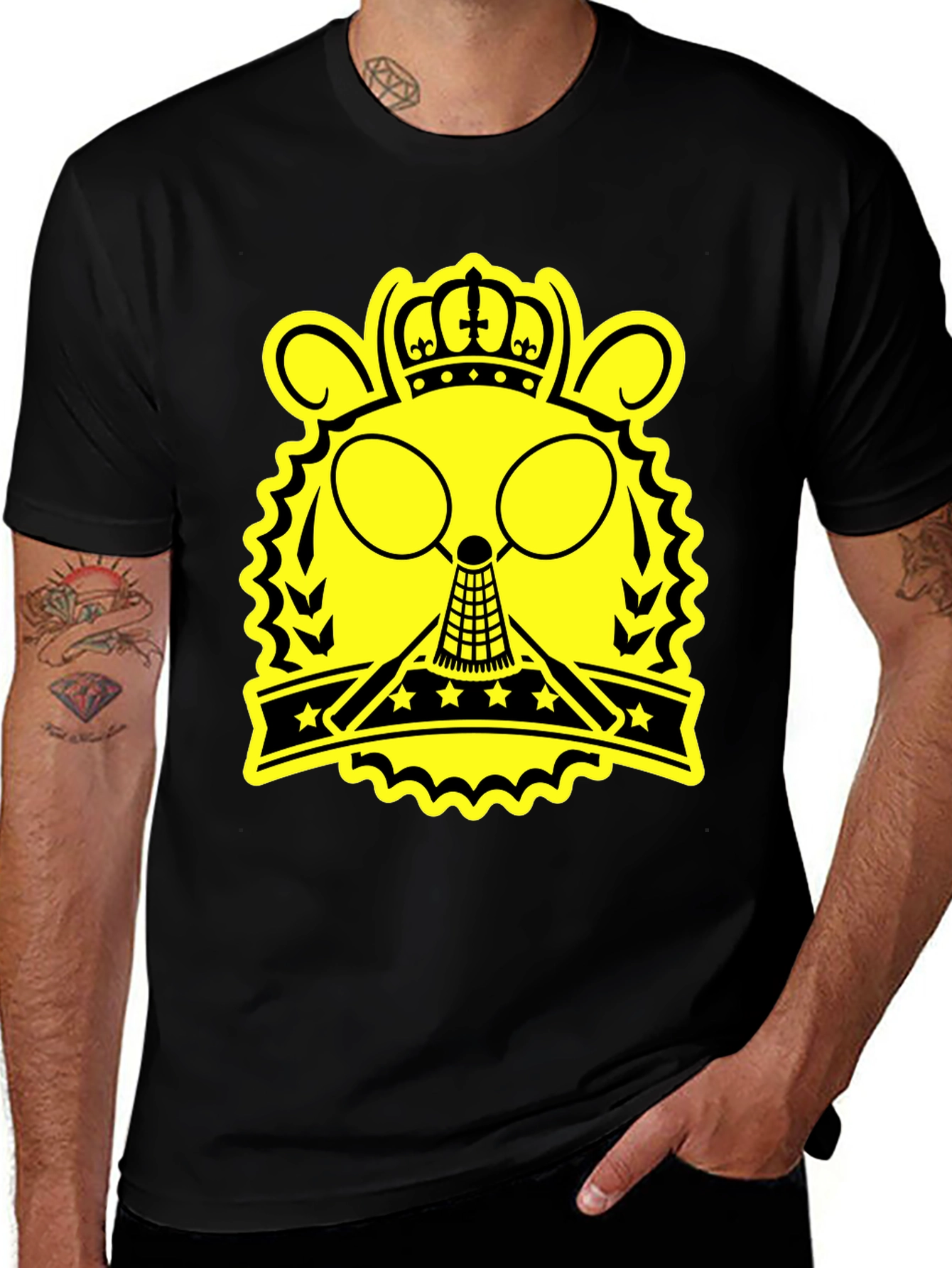 Variant 7 of Badminton King Graphic T-Shirt - Black