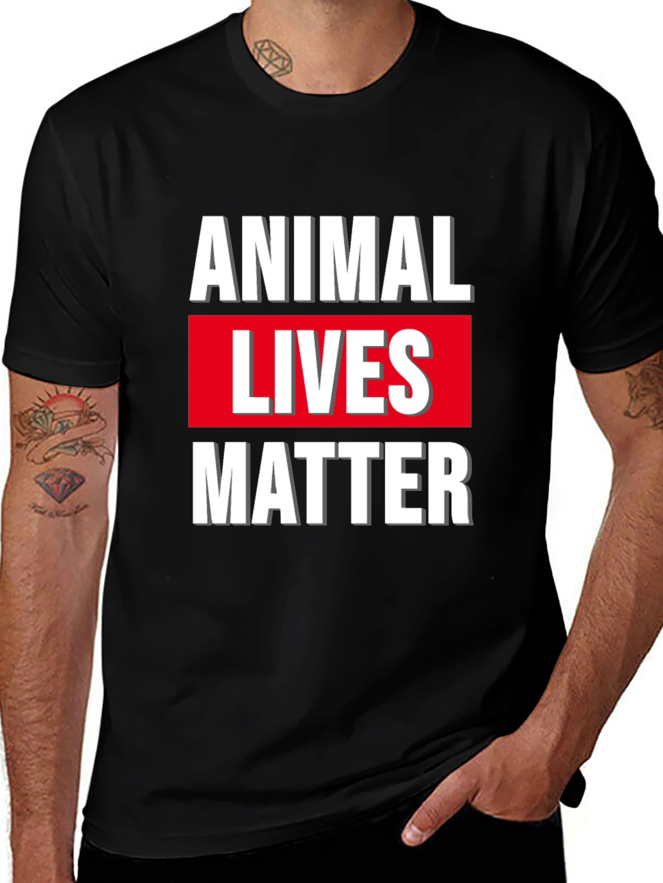 Variant 9 of Animal Lives Matter Graphic T-Shirt