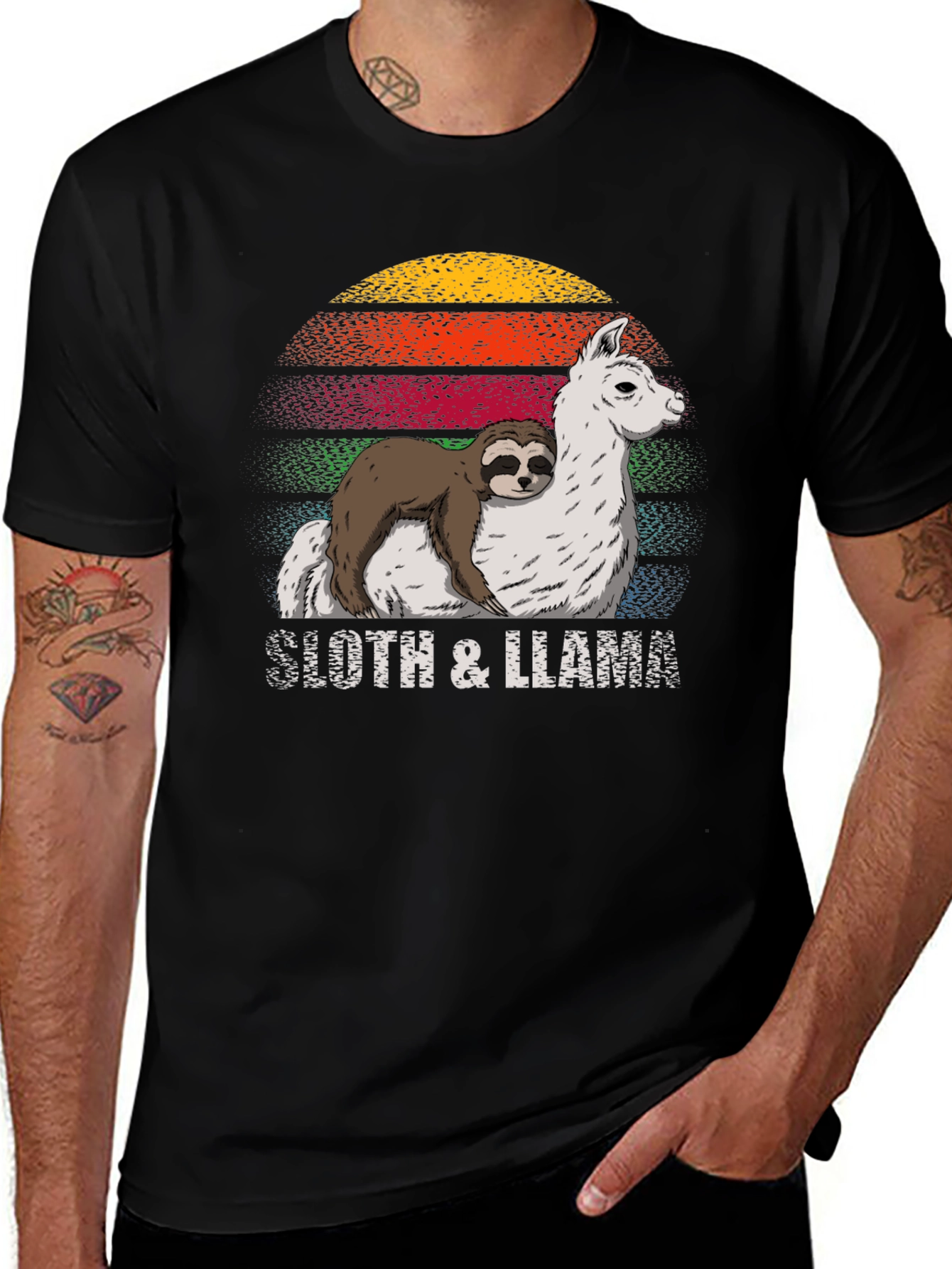 Variant 2 of Sloth and Llama Graphic Tee