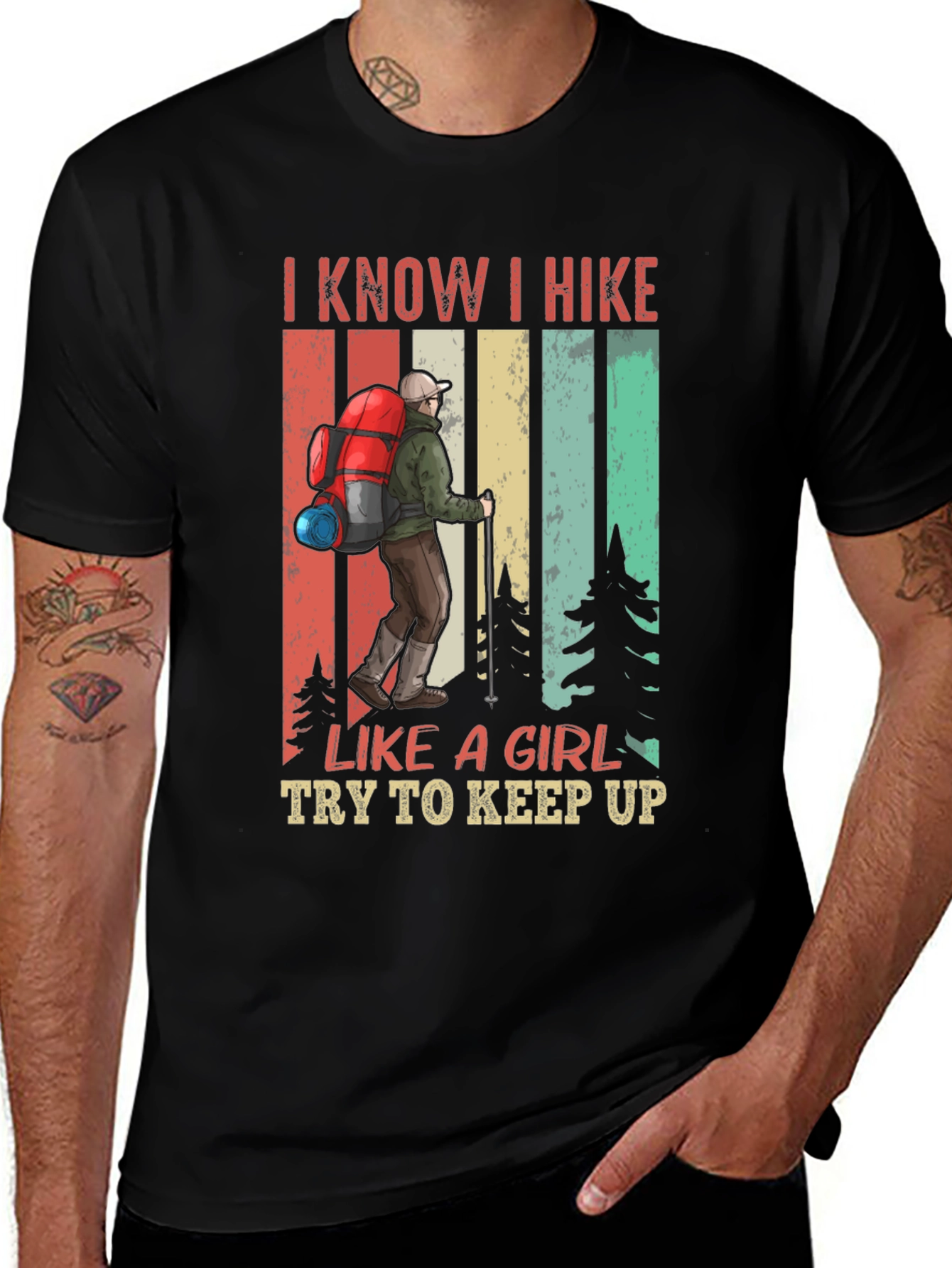 Variant 24 of I Know I Hike Like A Girl T-Shirt
